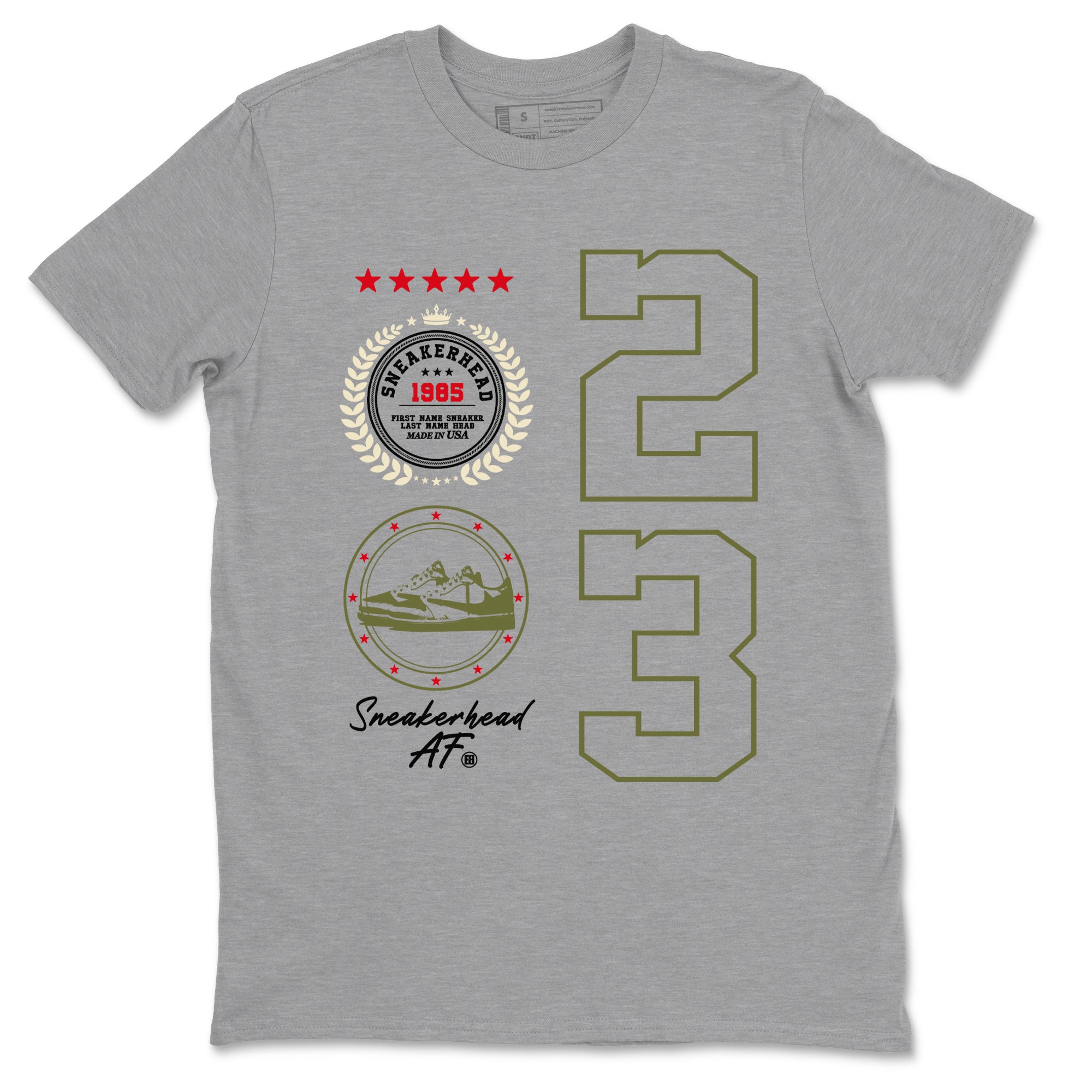 Sneaker Emblem Sneaker Tees - Air Jordan 1 Travis Scott Medium Olive
