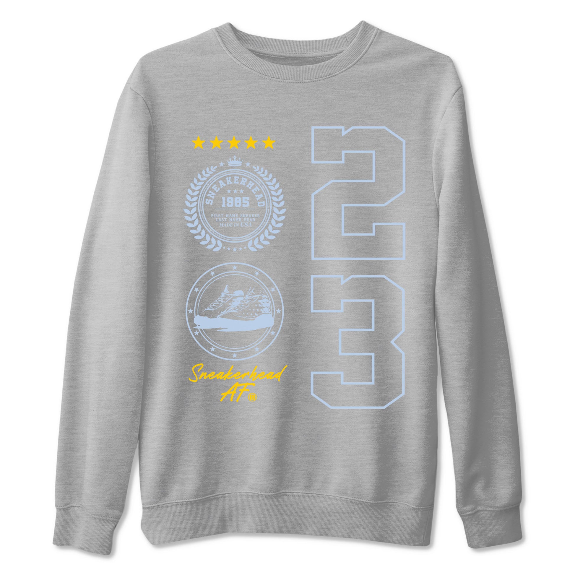 Sneaker Emblem Sneaker Tees - Air Jordan 13 Blue Grey