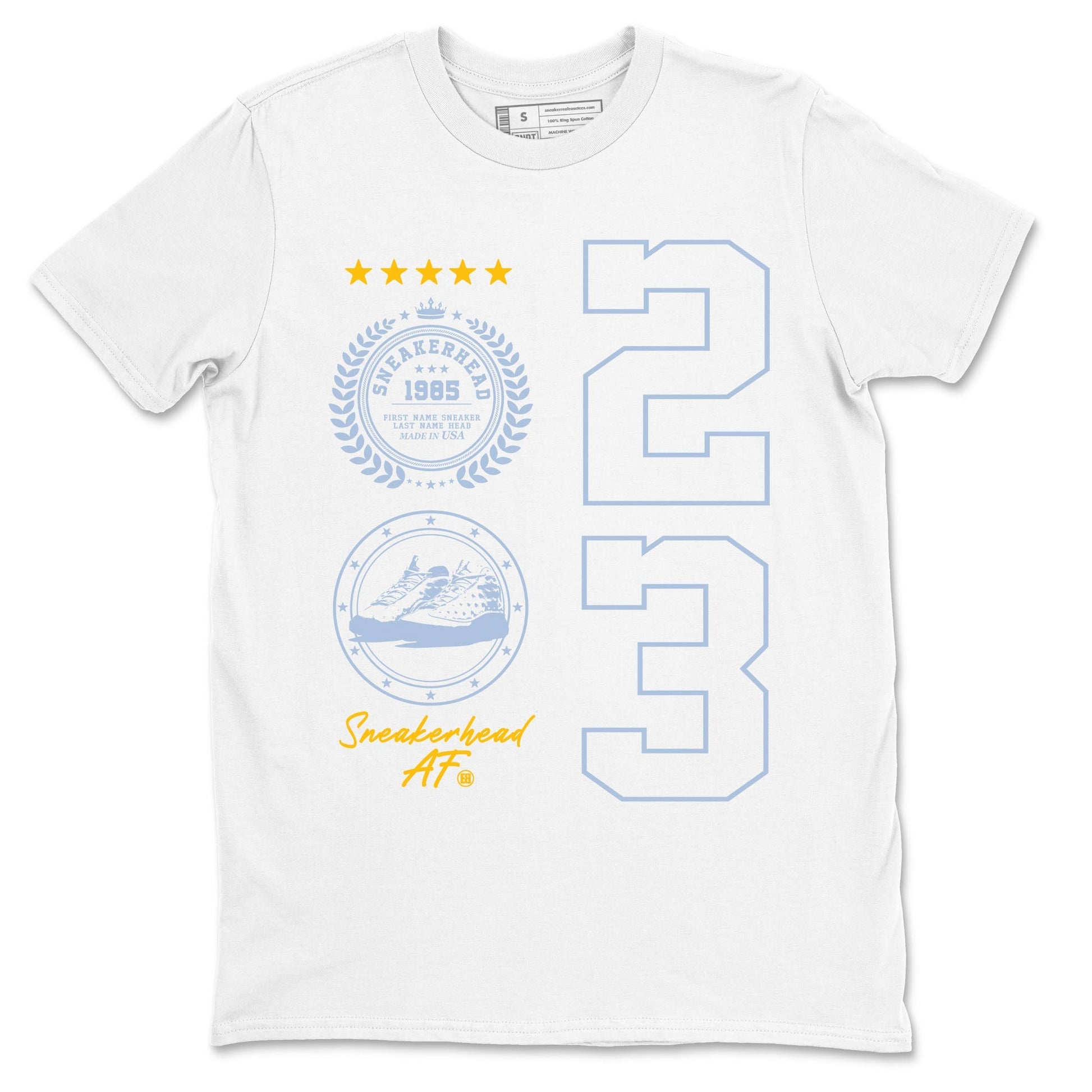 Sneaker Emblem Sneaker Tees - Air Jordan 13 Blue Grey