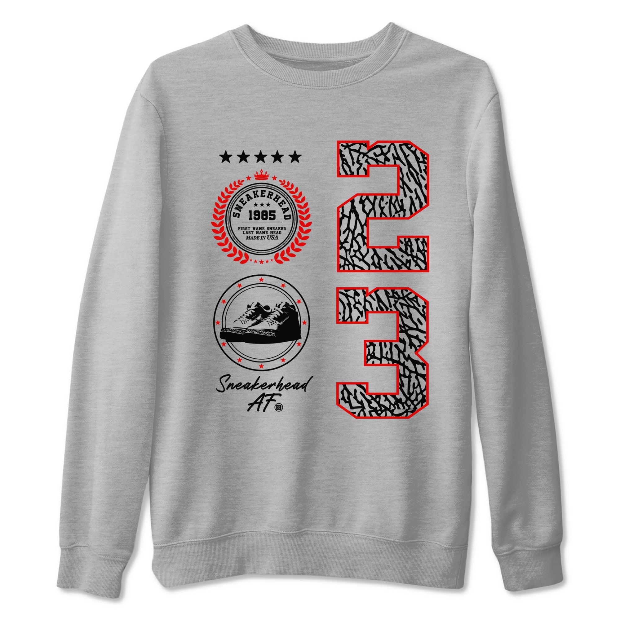 Sneaker Emblem Sneaker Tees - Air Jordan 3 Black Cement
