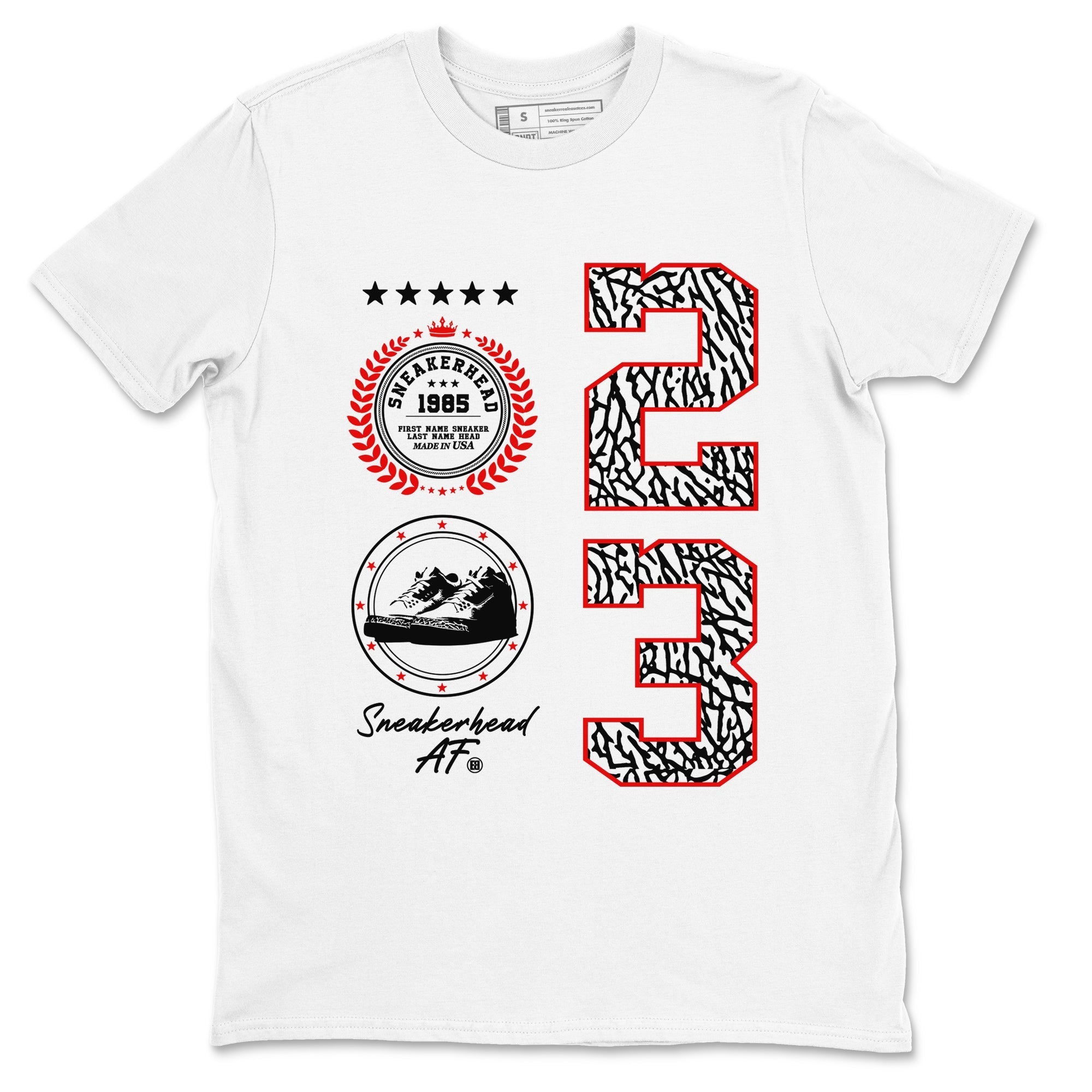 Sneaker Emblem Sneaker Tees - Air Jordan 3 Black Cement