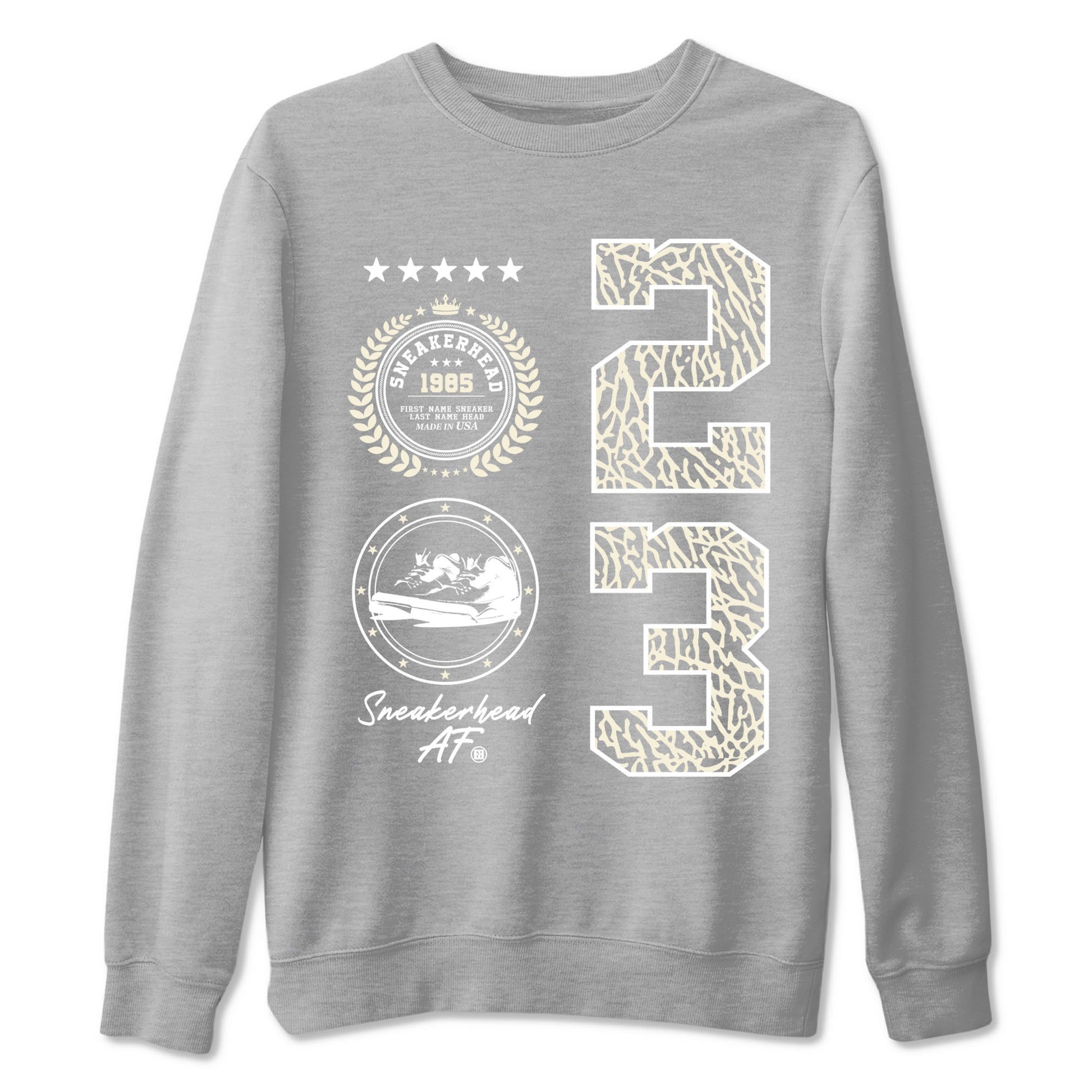 Sneaker Emblem Sneaker Tees - Air Jordan 3 Ivory