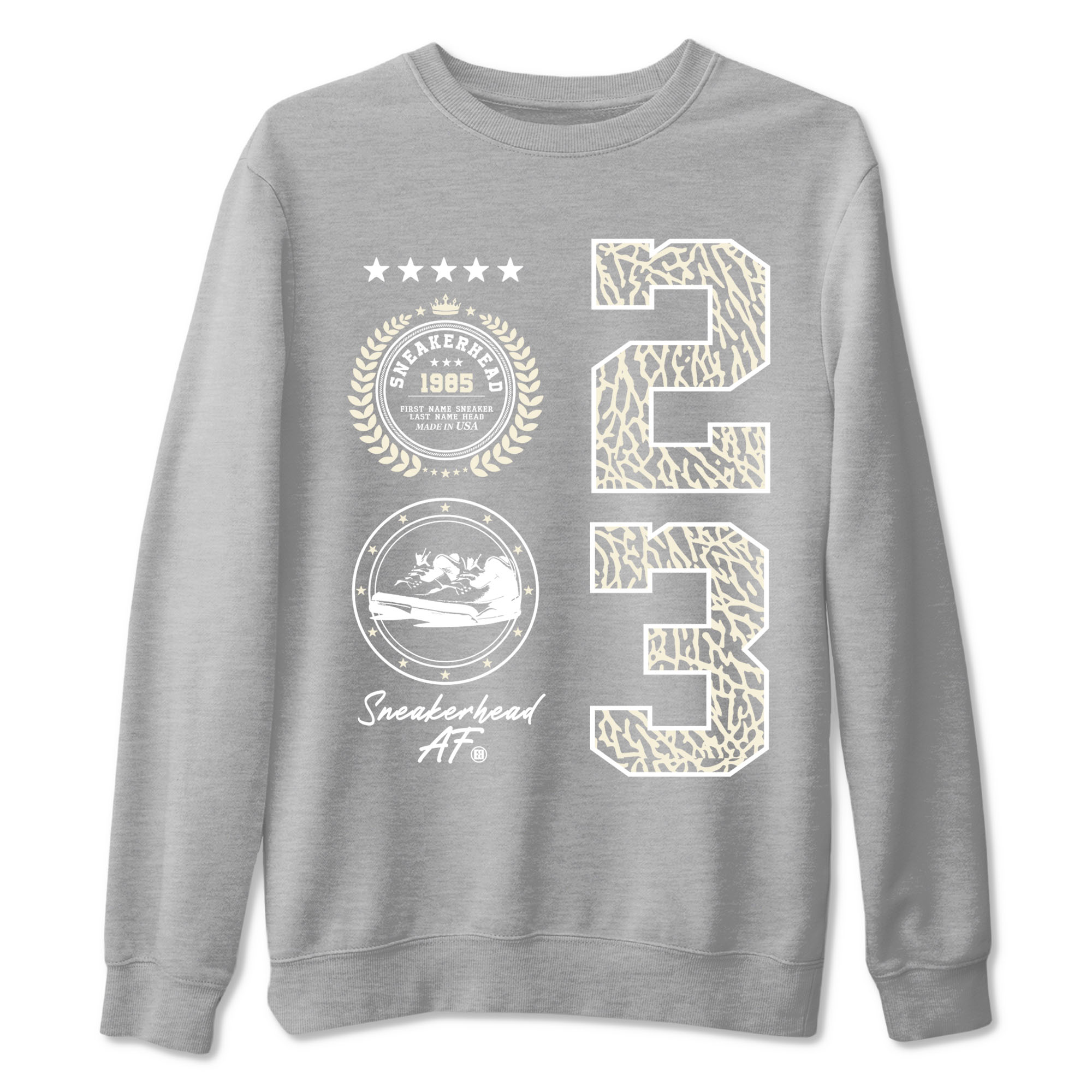 Sneaker Emblem Sneaker Tees - Air Jordan 3 Ivory