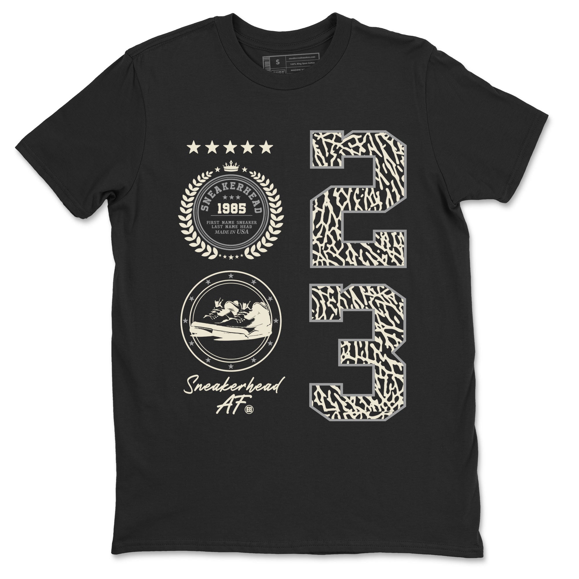 Sneaker Emblem Sneaker Tees - Air Jordan 3 Ivory