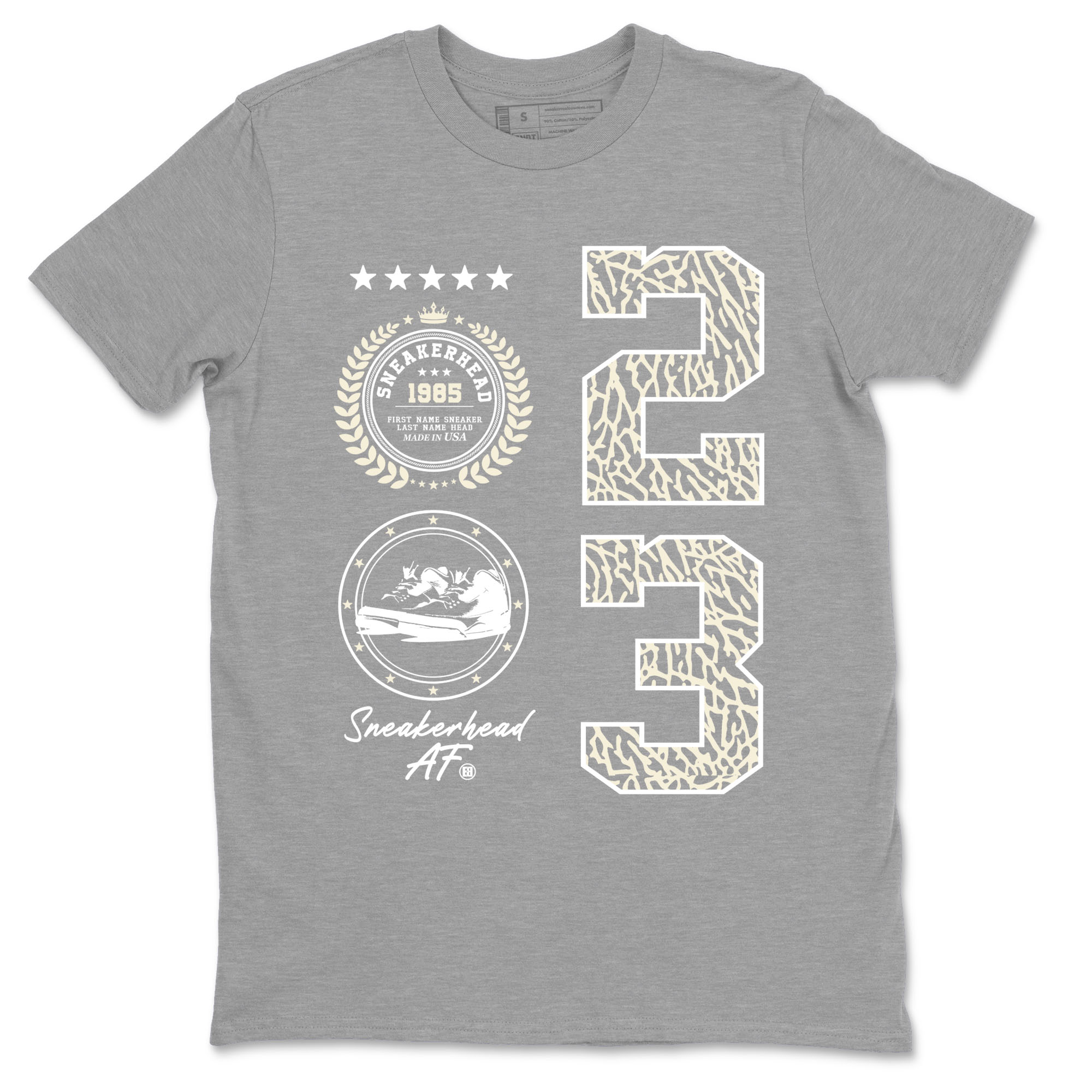 Sneaker Emblem Sneaker Tees - Air Jordan 3 Ivory