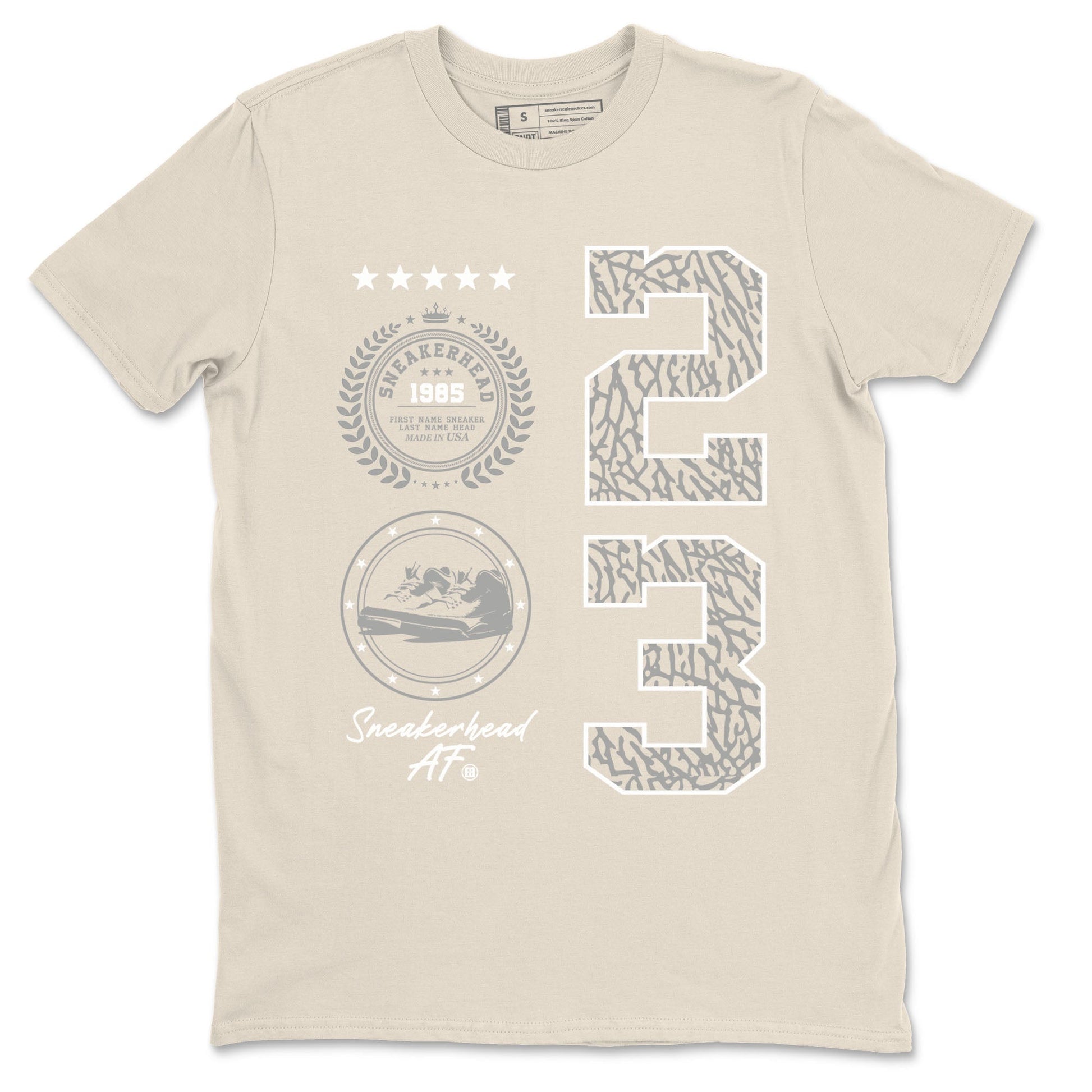 Sneaker Emblem Sneaker Tees - Air Jordan 3 Ivory