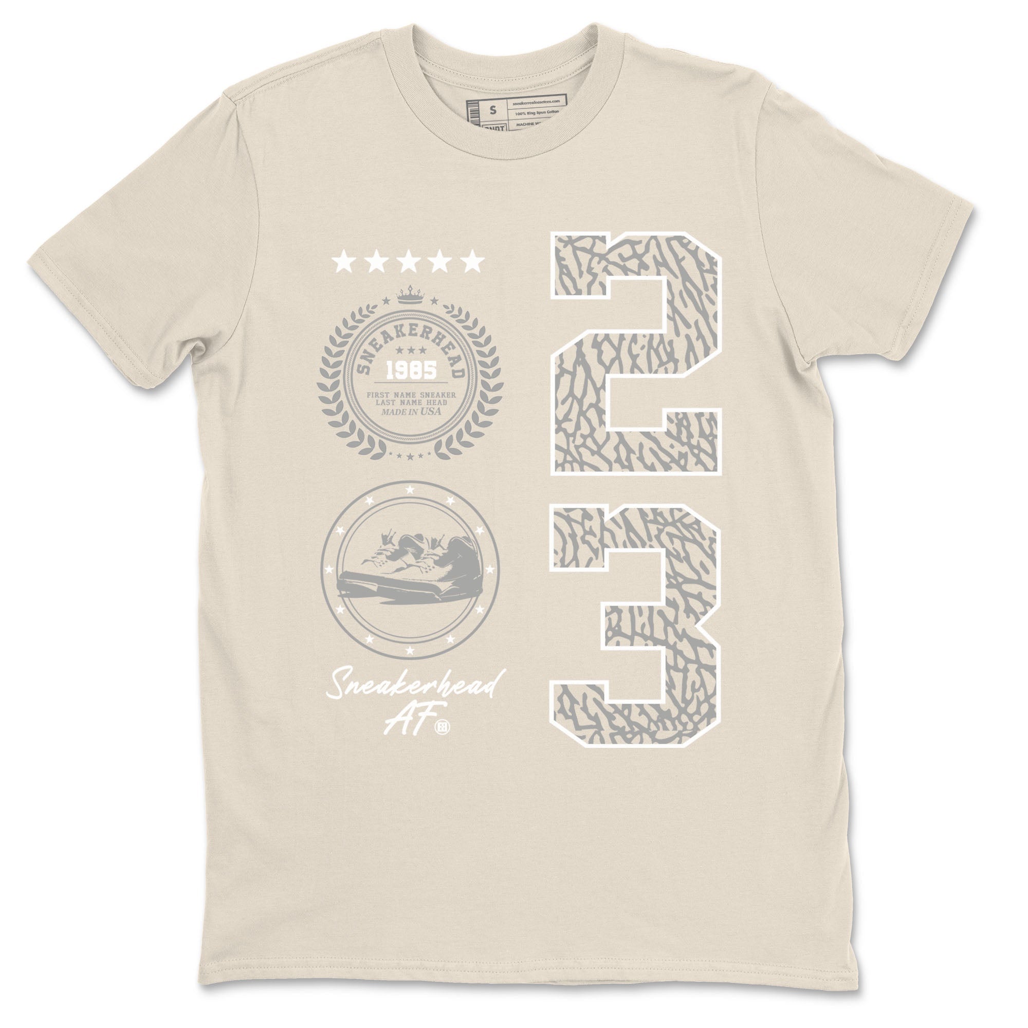 Sneaker Emblem Sneaker Tees - Air Jordan 3 Ivory