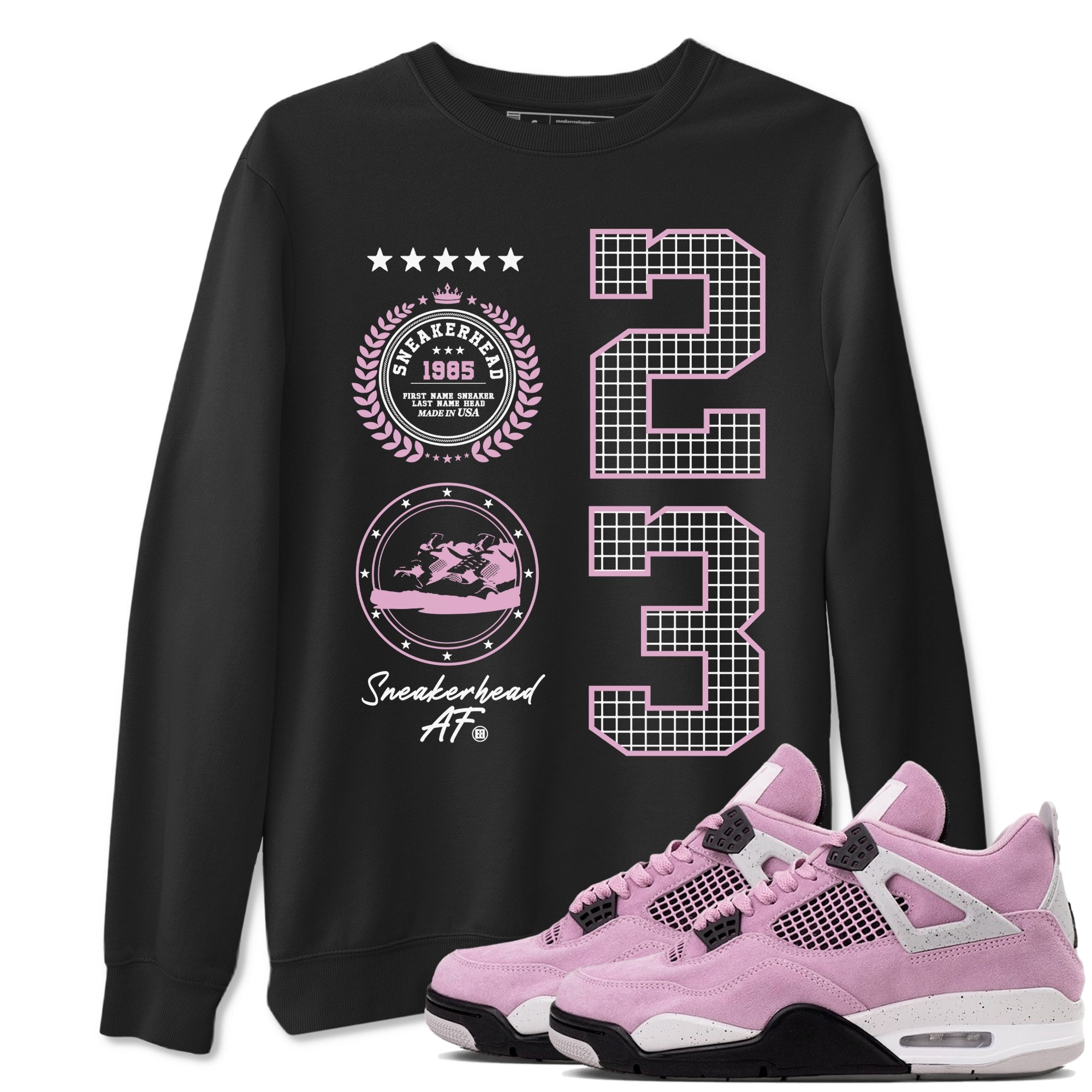 Sneaker Emblem Sneaker Tees - Air Jordan 4 Orchid