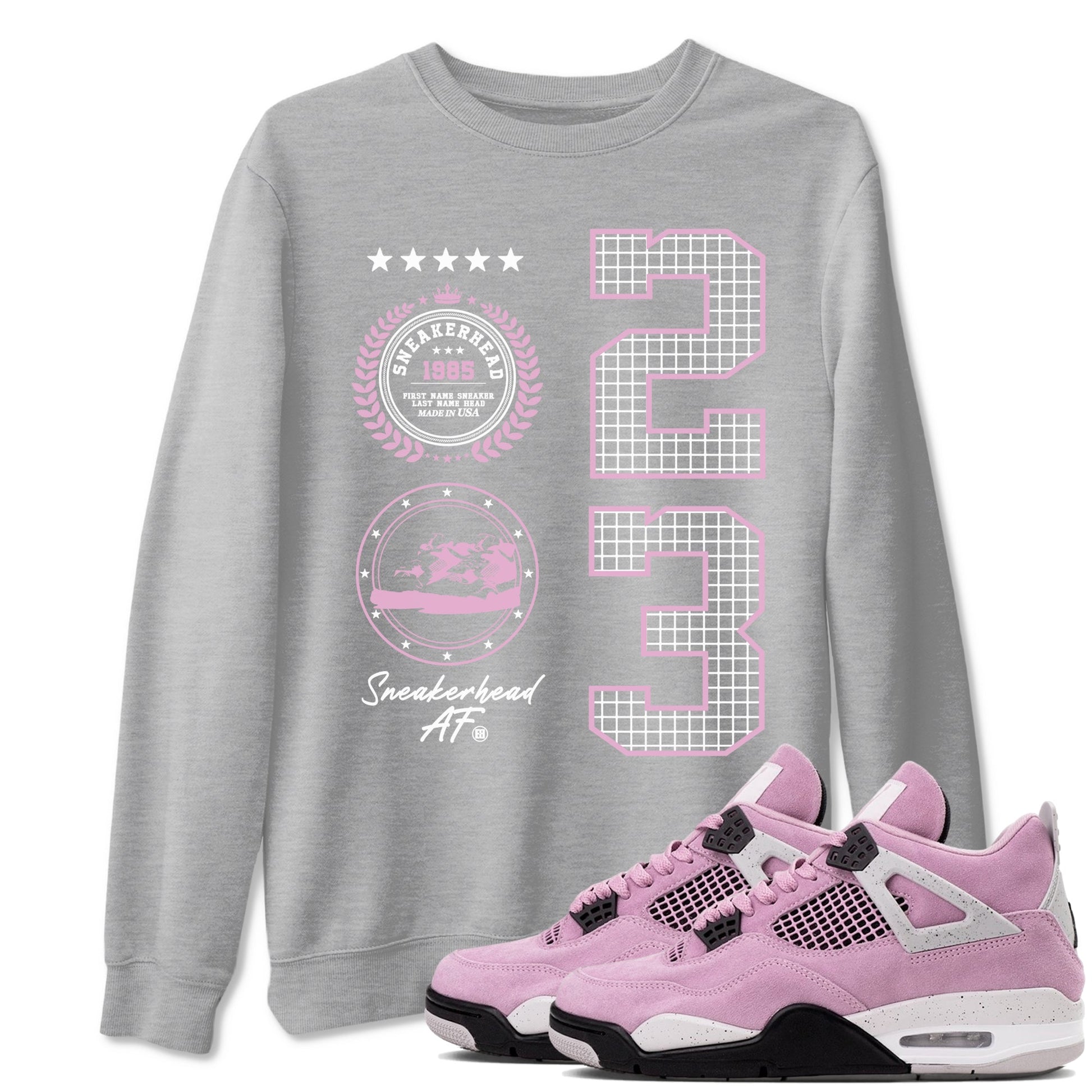 Sneaker Emblem Sneaker Tees - Air Jordan 4 Orchid