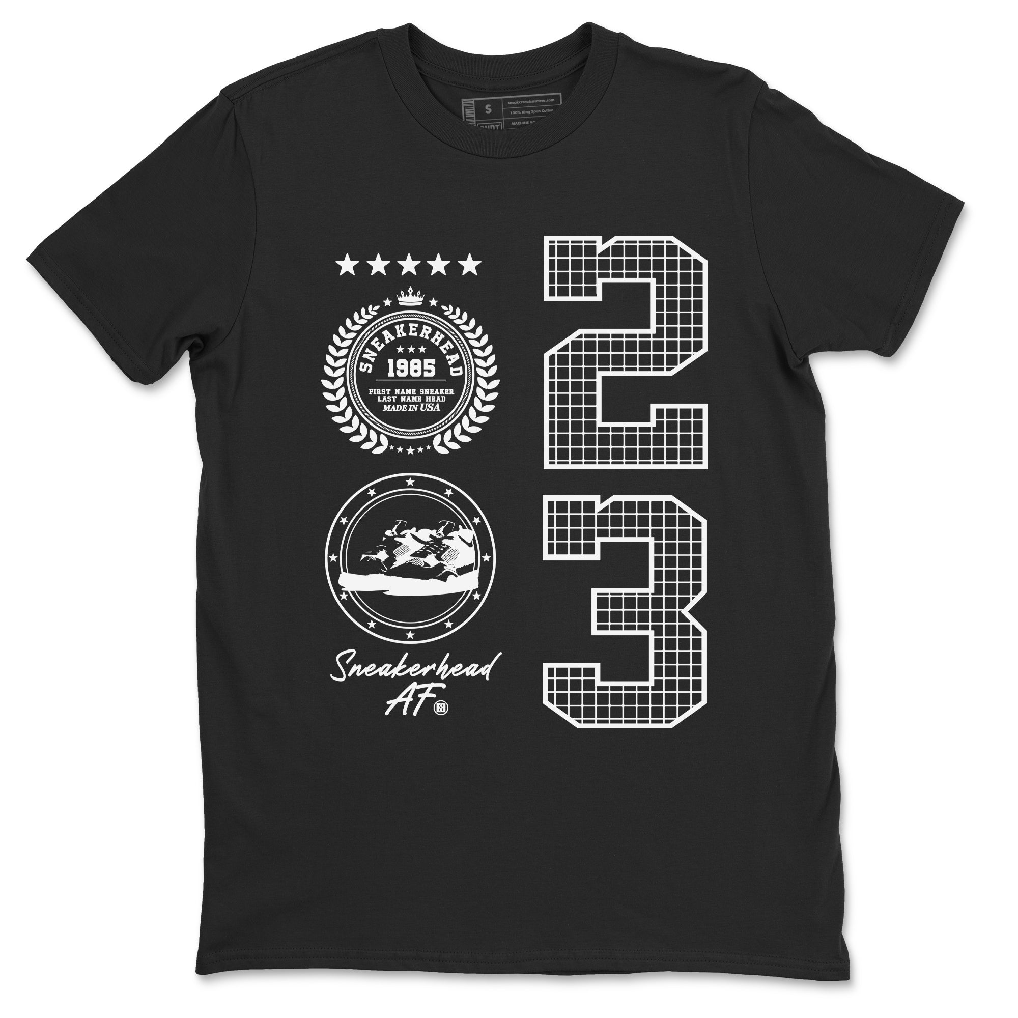 Sneaker Emblem Sneaker Tees - Air Jordan 4 White Thunder