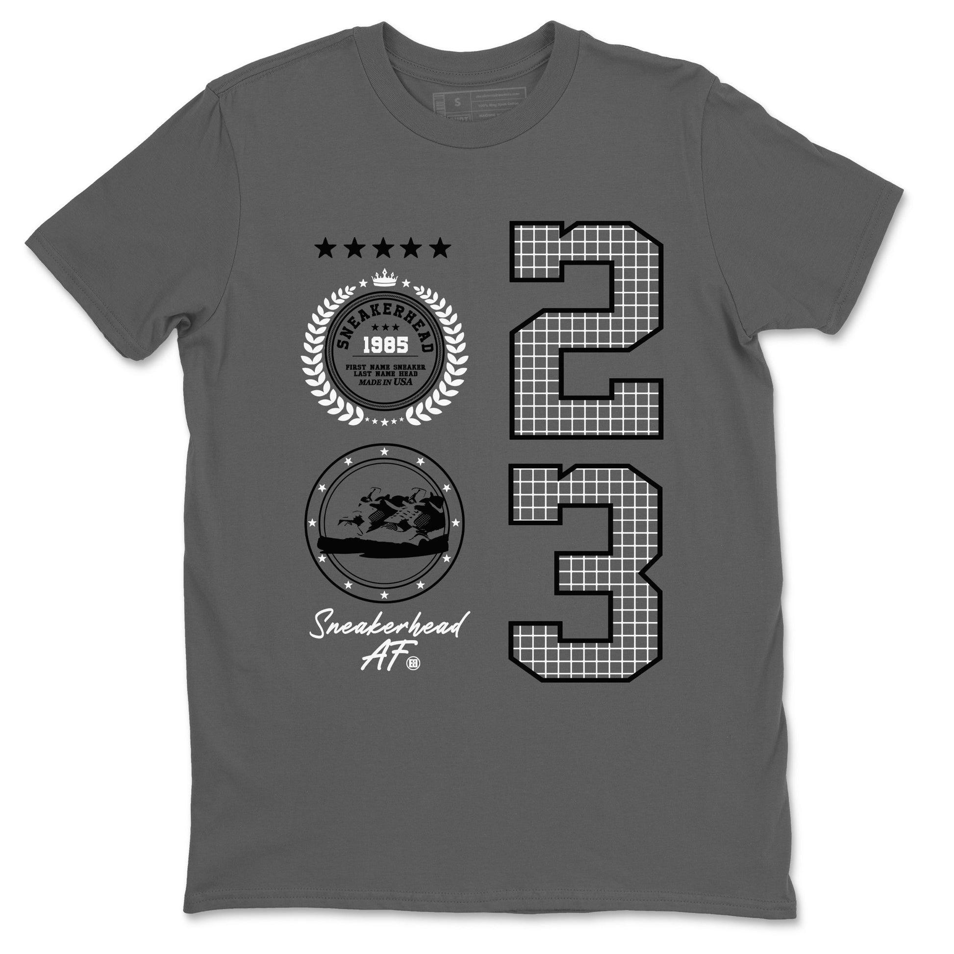 Sneaker Emblem Sneaker Tees - Air Jordan 4 White Thunder