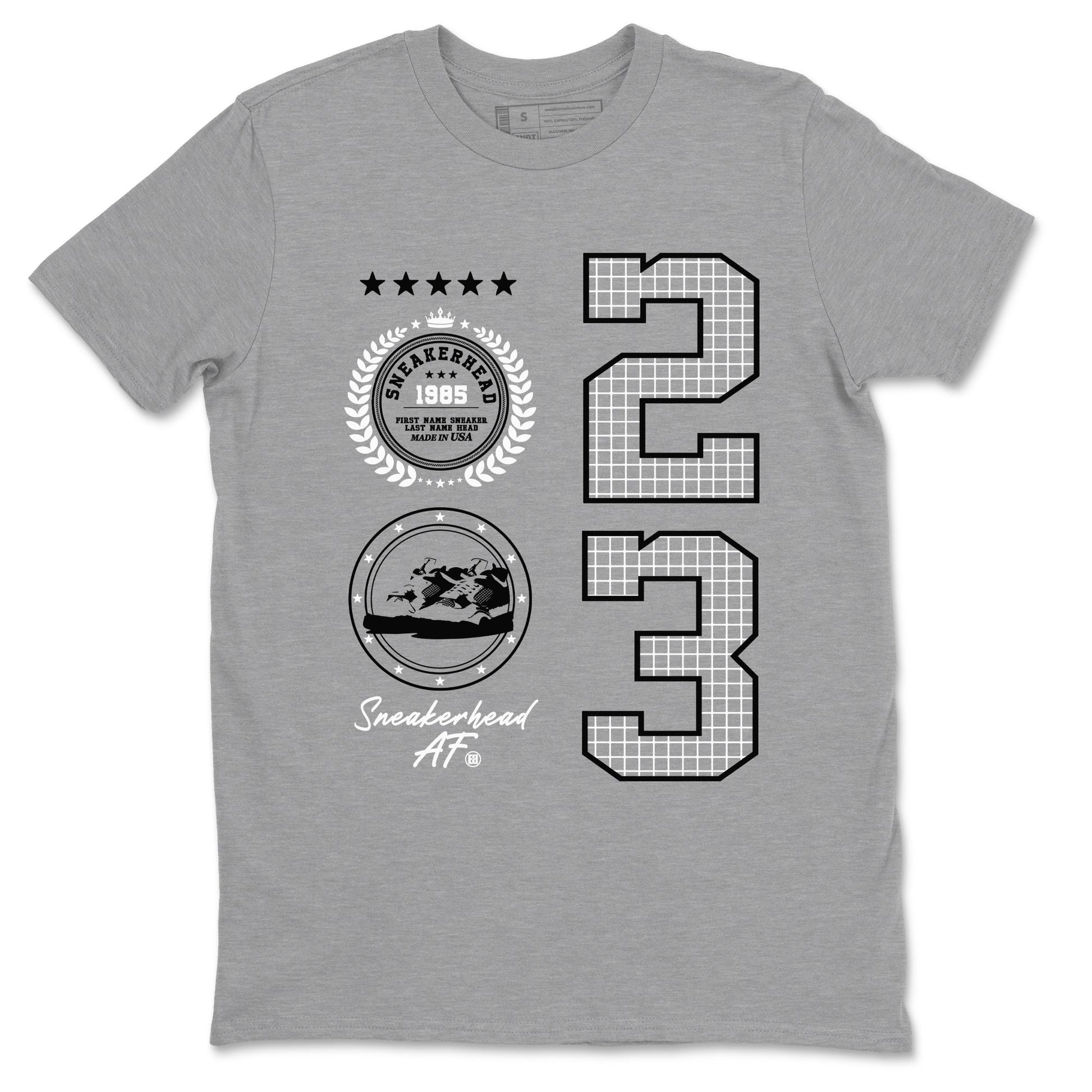Sneaker Emblem Sneaker Tees - Air Jordan 4 White Thunder