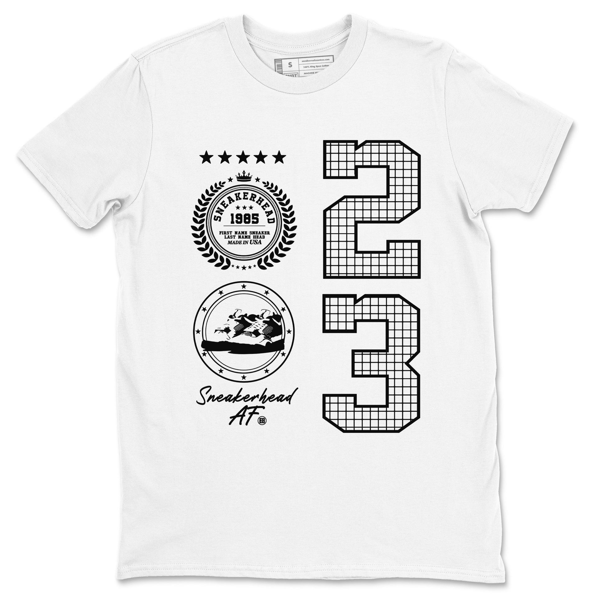 Sneaker Emblem Sneaker Tees - Air Jordan 4 White Thunder