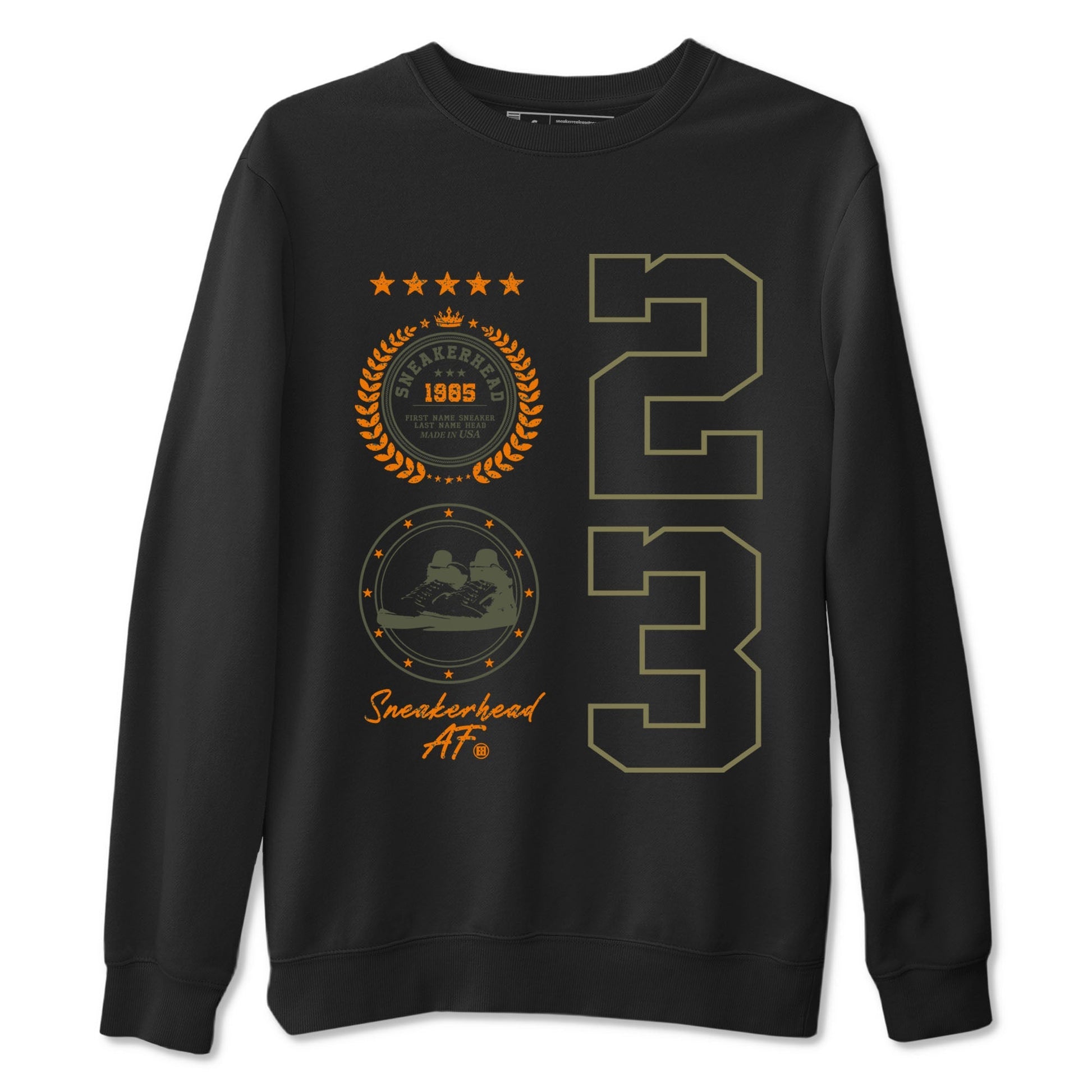 Sneaker Emblem Sneaker Tees - Air Jordan 5 Olive