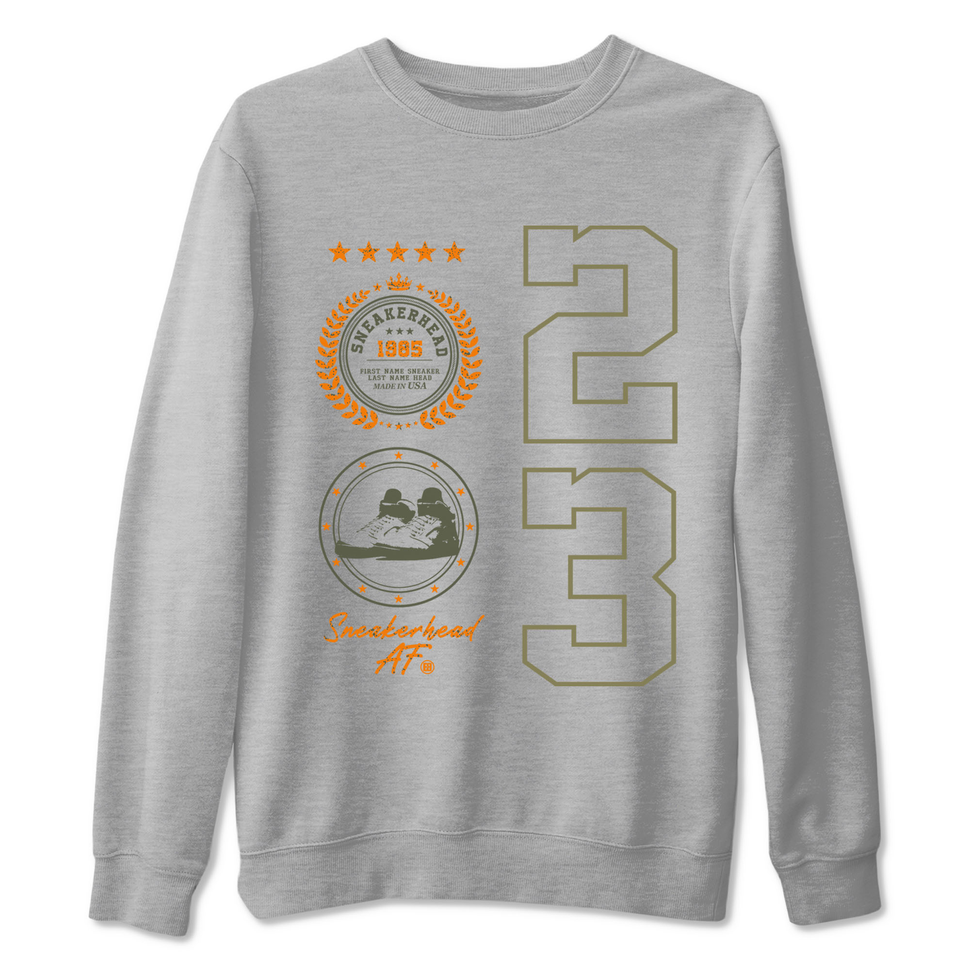 Sneaker Emblem Sneaker Tees - Air Jordan 5 Olive