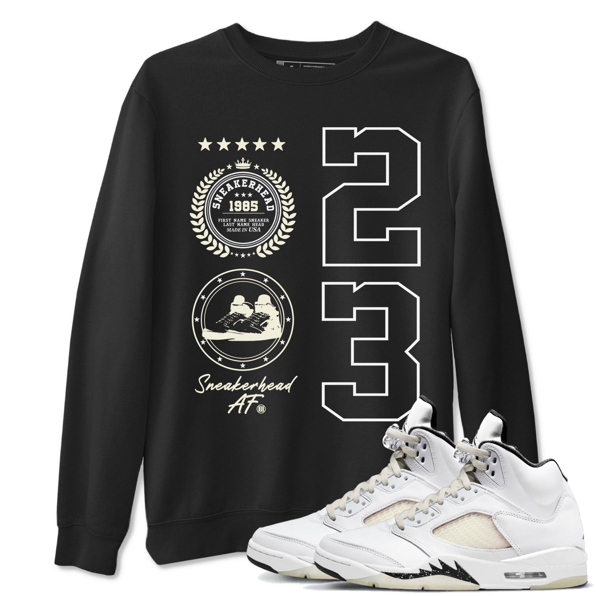 Sneaker Emblem Sneaker Tees - Air Jordan 5 Sail