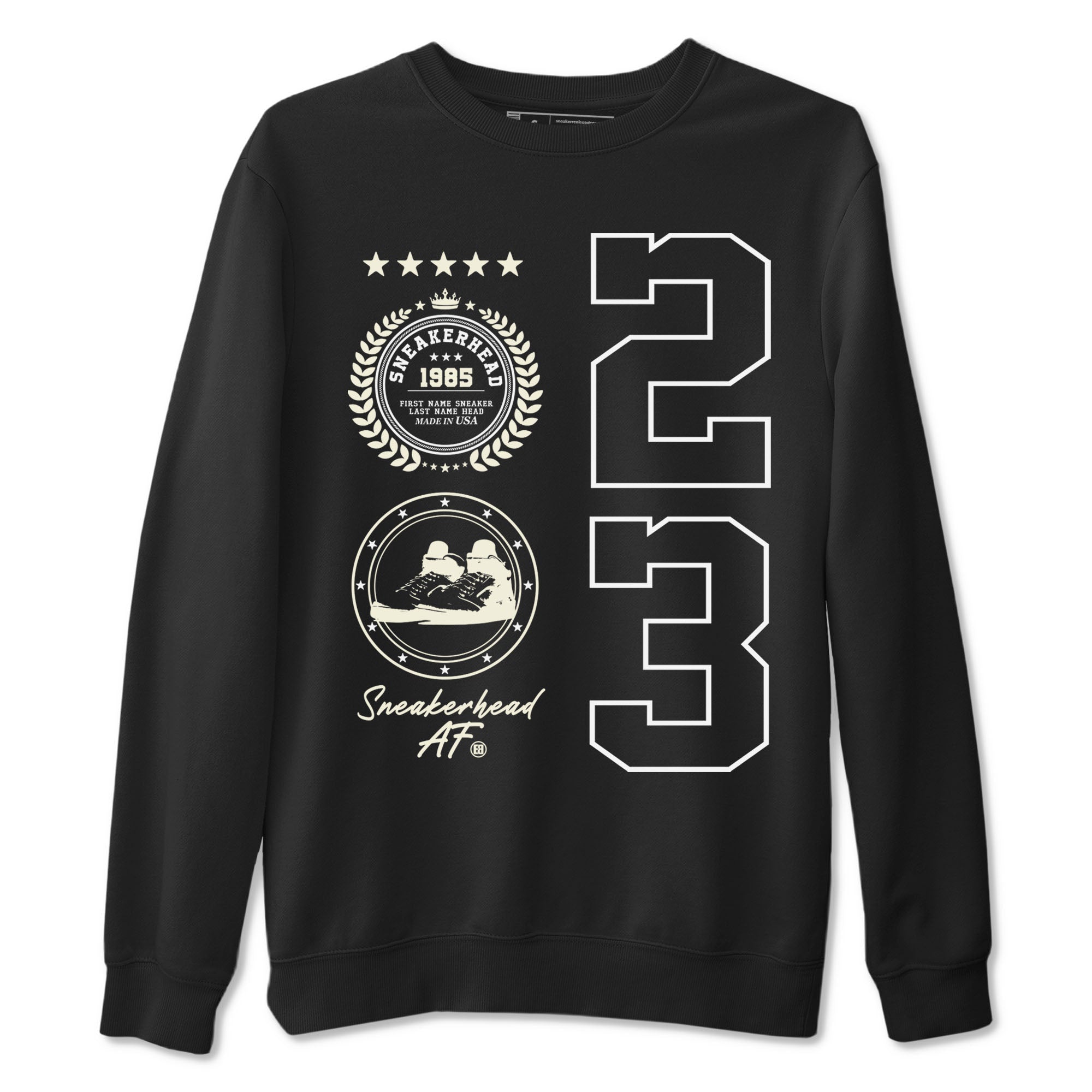 Sneaker Emblem Sneaker Tees - Air Jordan 5 Sail
