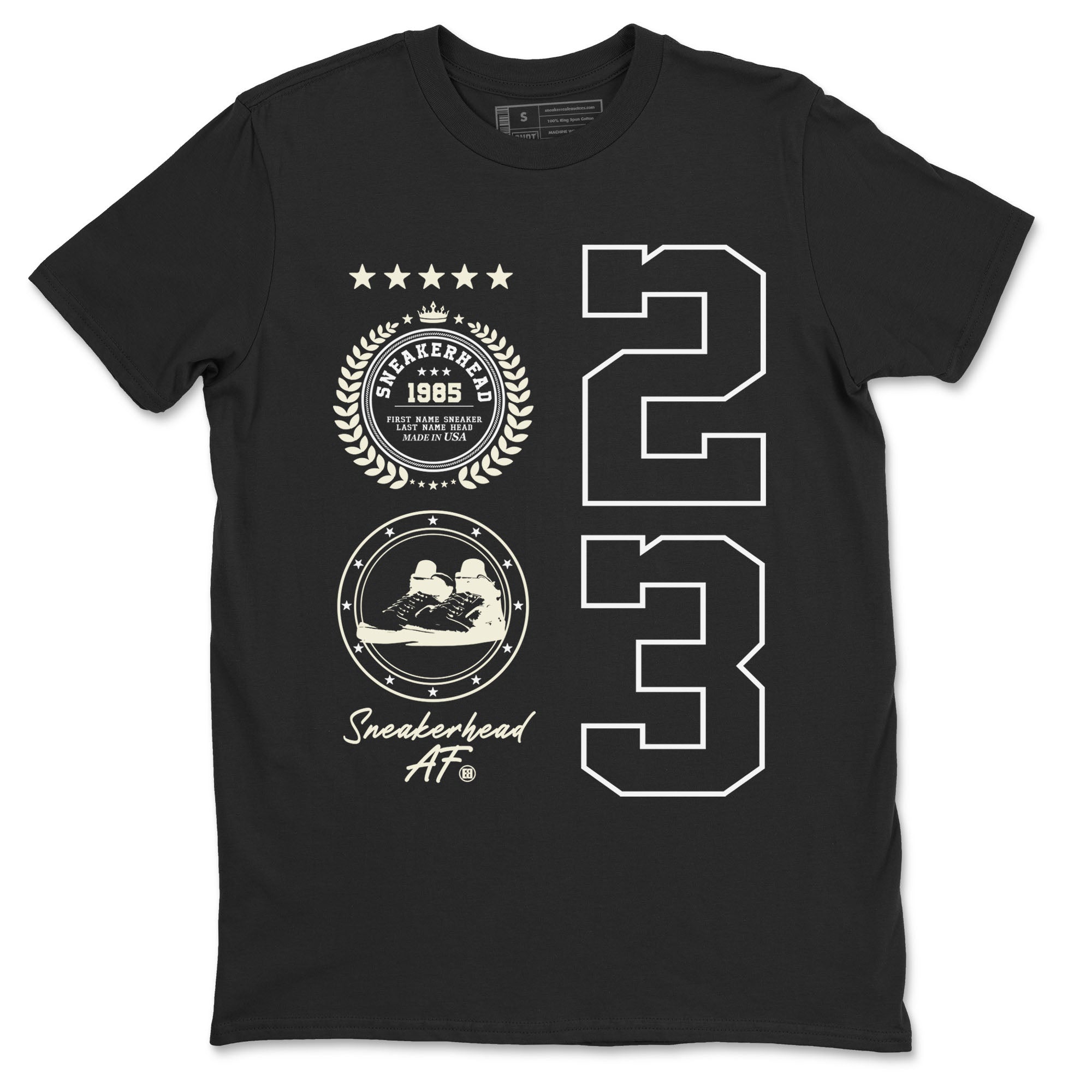 Sneaker Emblem Sneaker Tees - Air Jordan 5 Sail