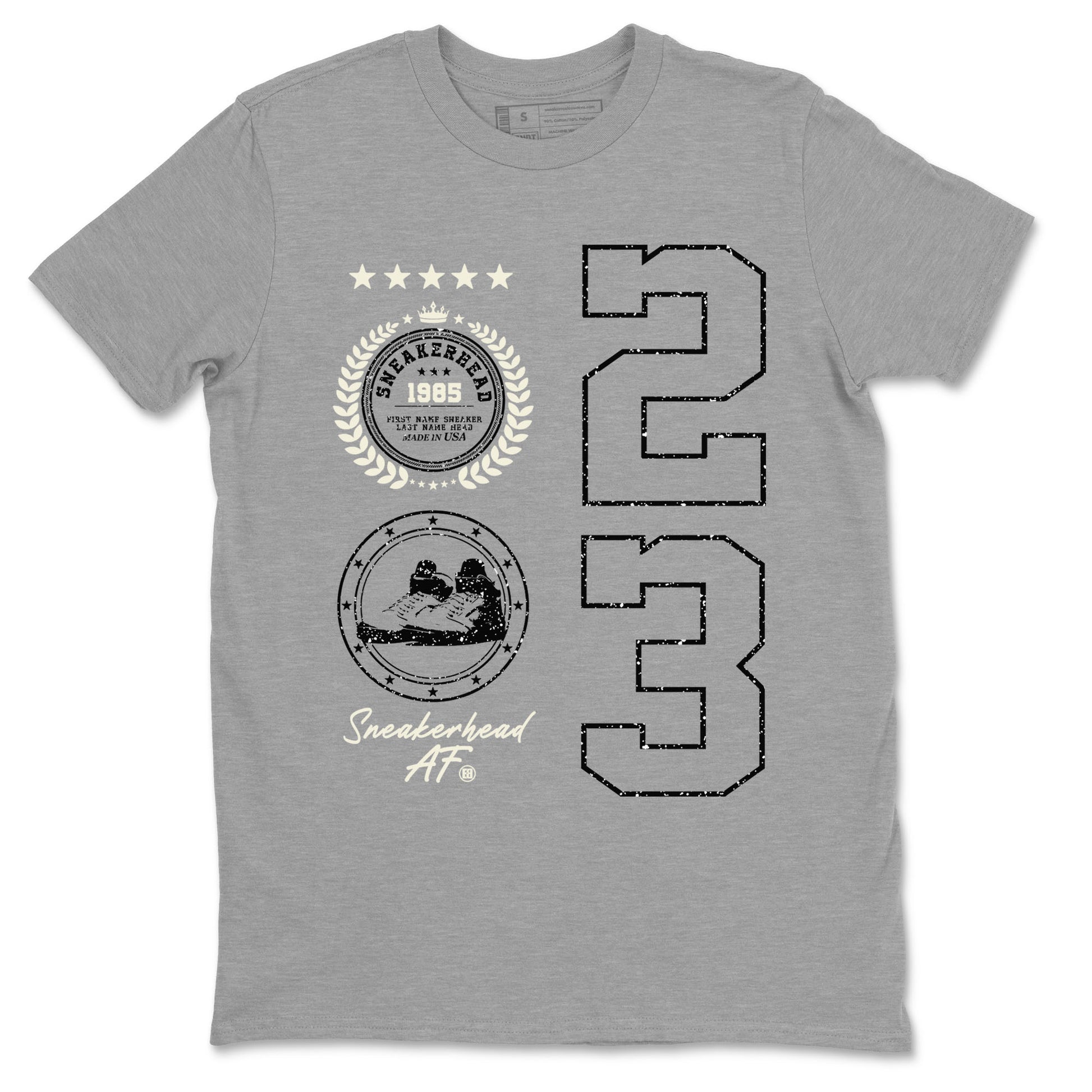 Sneaker Emblem Sneaker Tees - Air Jordan 5 Sail