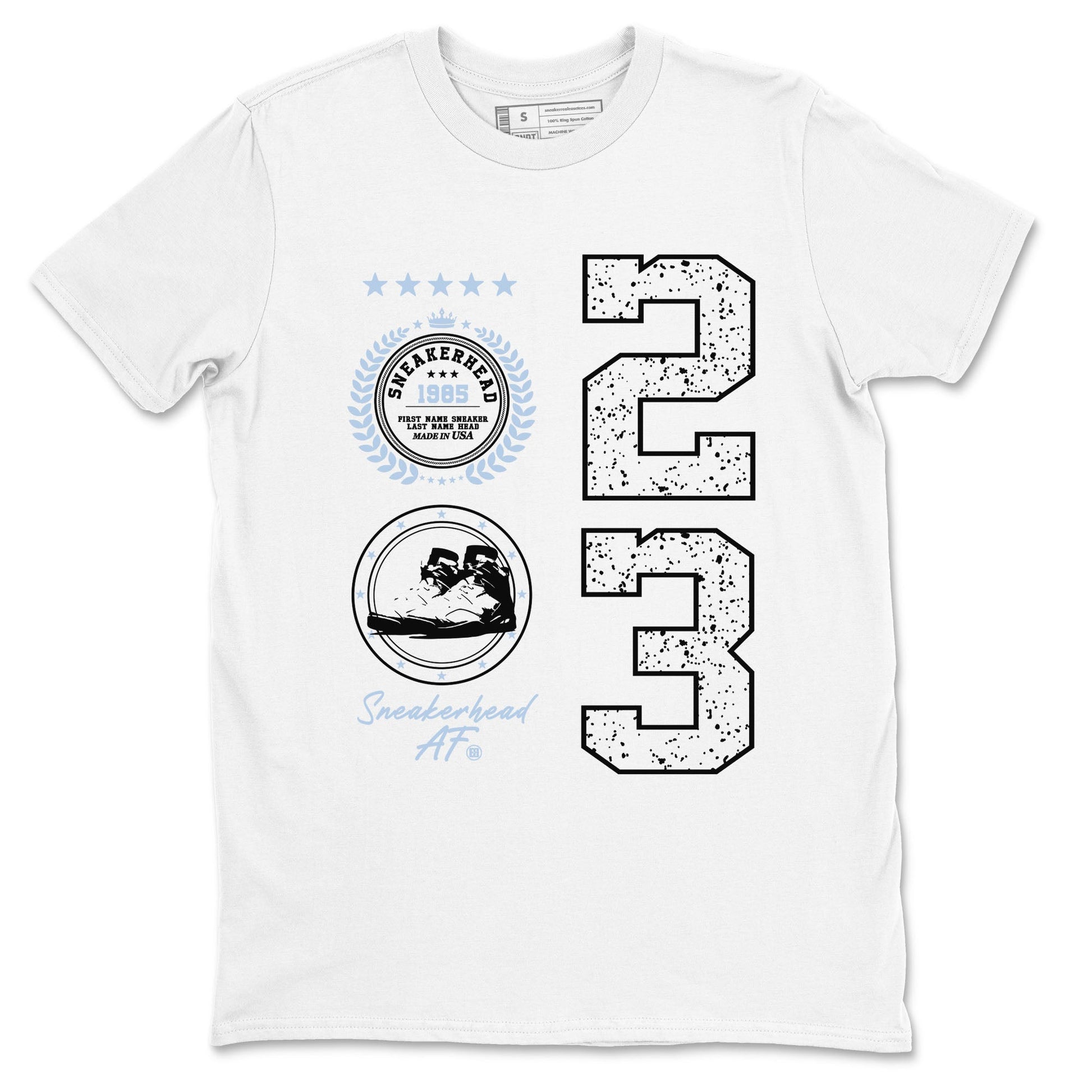 Sneaker Emblem Sneaker Tees - Air Jordan 6 White Black