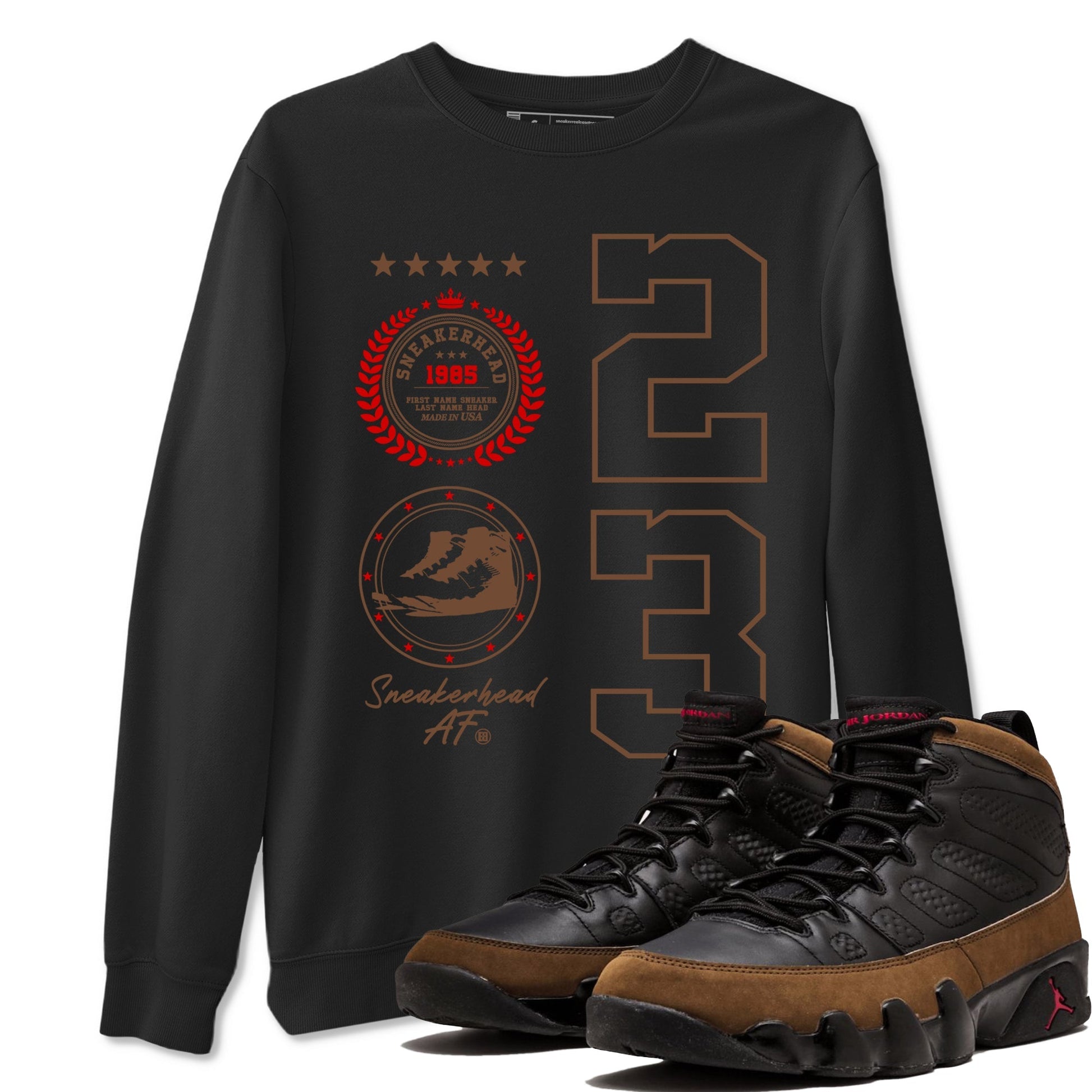 Sneaker Emblem Sneaker Tees - Air Jordan 9 Olive