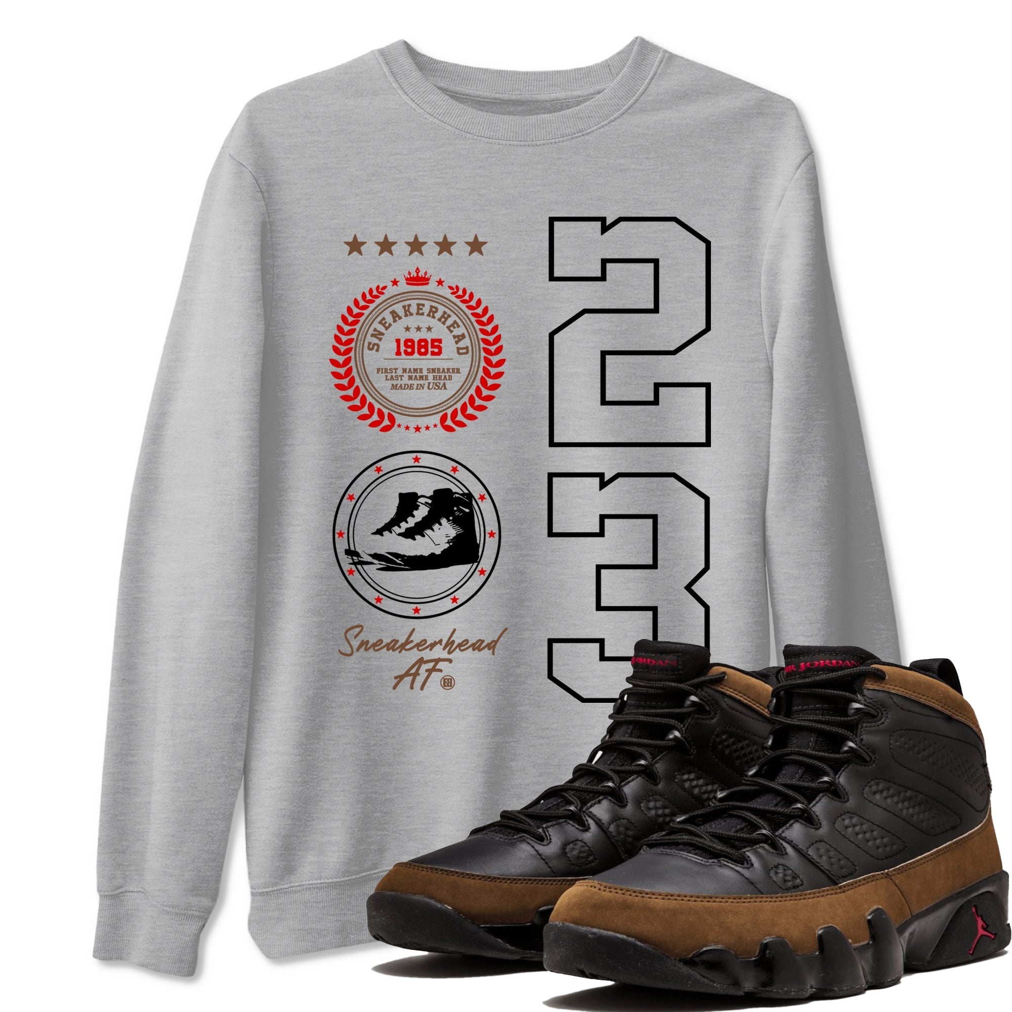 Sneaker Emblem Sneaker Tees - Air Jordan 9 Olive