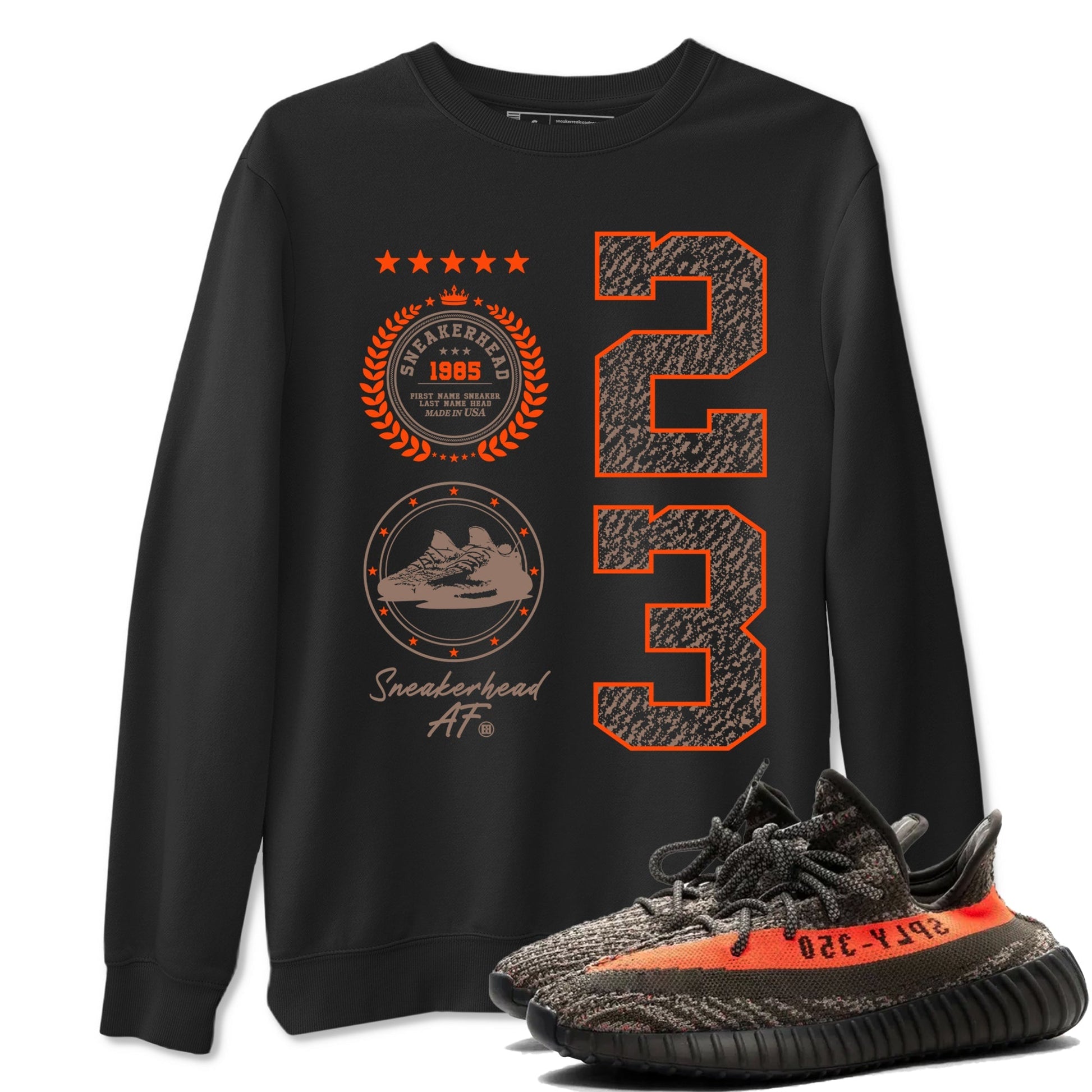 Sneaker Emblem Sneaker Tees - Yeezy 350 Carbon Beluga