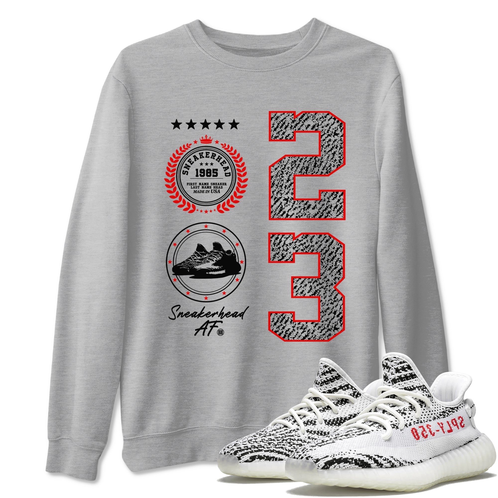 Sneaker Emblem Sneaker Tees - Yeezy 350 Zebra