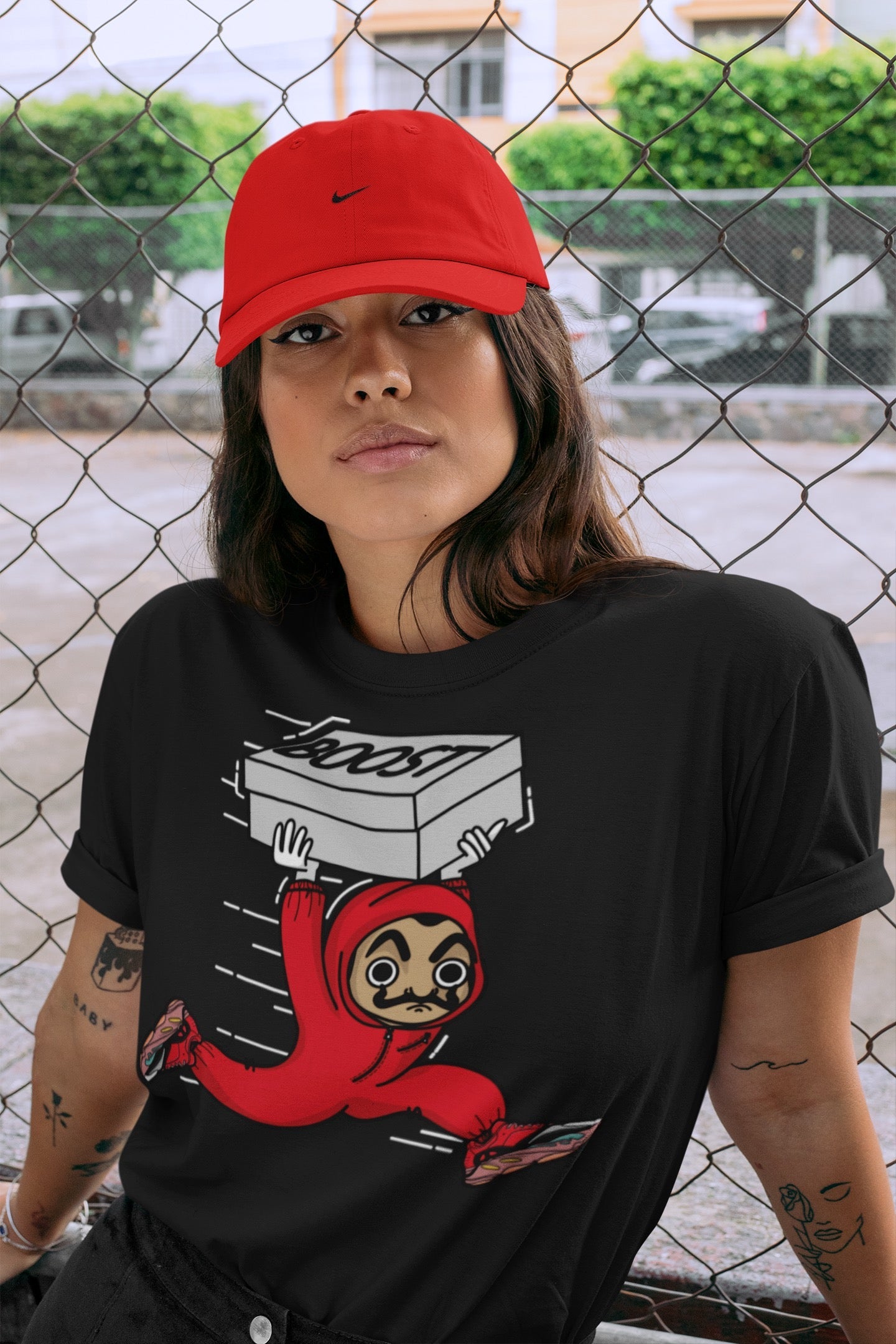 Sneaker Heist Unisex Tops - Yeezy 700 Hi-Res Red