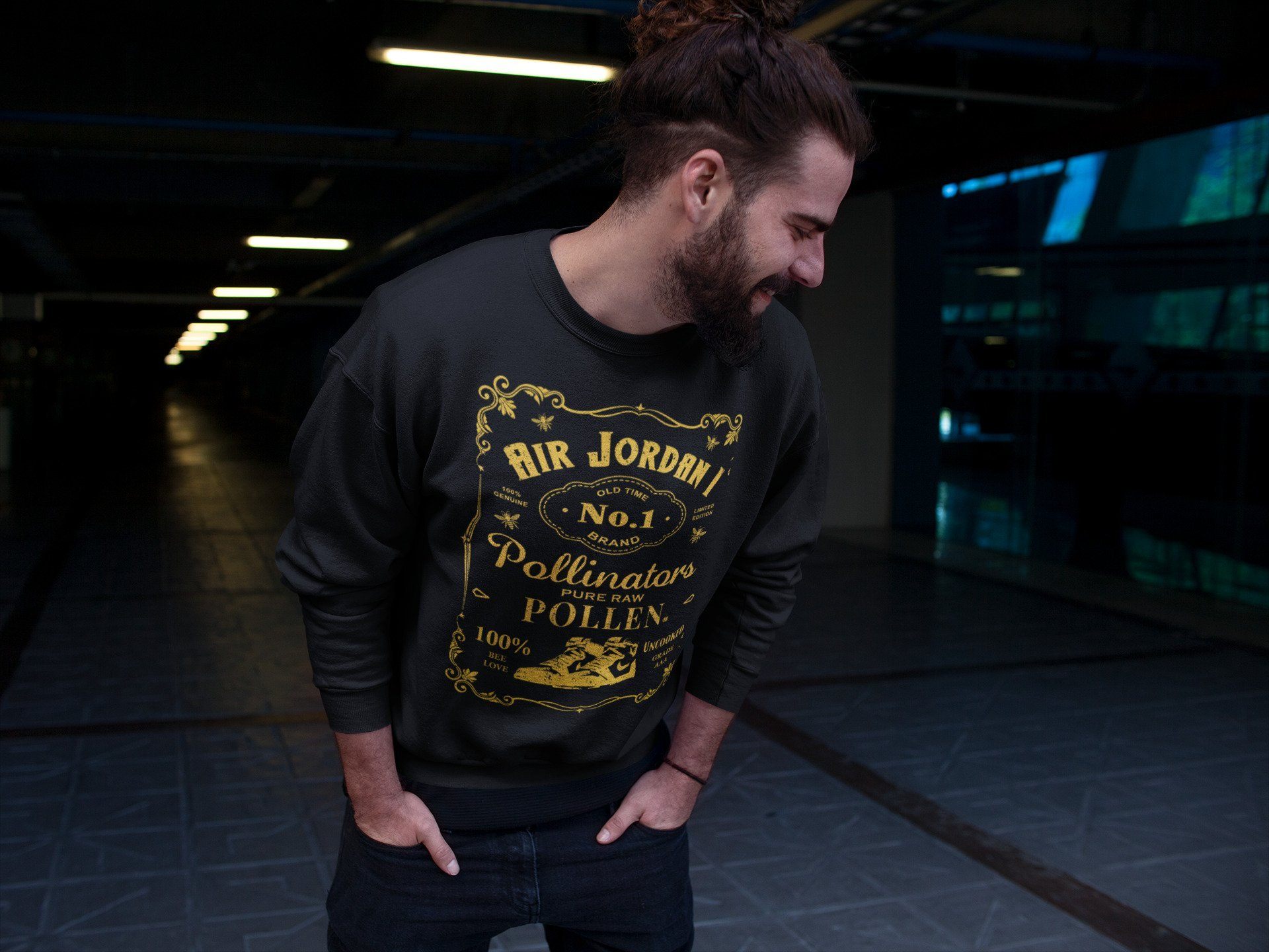 Sneaker Label Unisex Tops - Air Jordan 1 Pollen