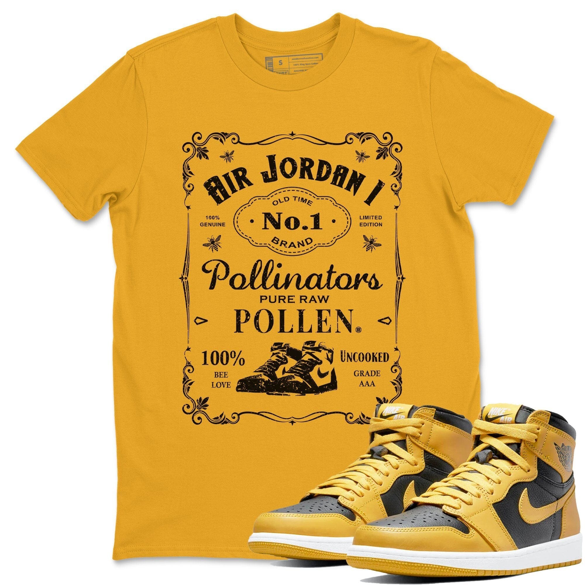 Sneaker Label Unisex Tops - Air Jordan 1 Pollen
