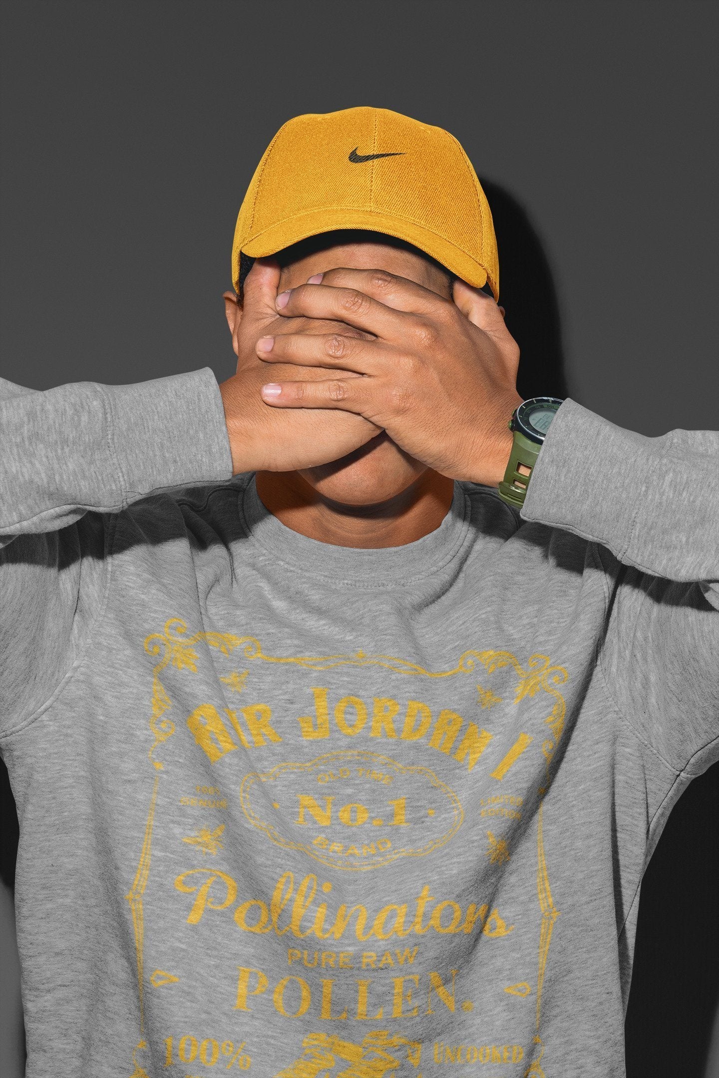 Sneaker Label Unisex Tops - Air Jordan 1 Pollen