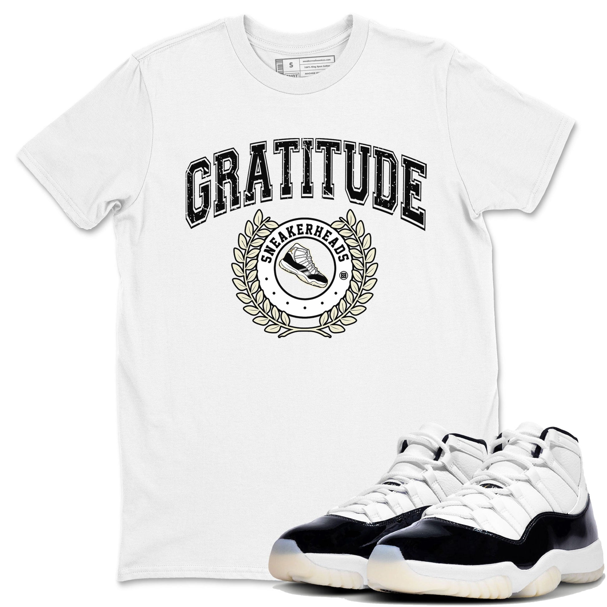 Sneaker Letter Sneaker Tee - Air Jordan 11 Gratitude