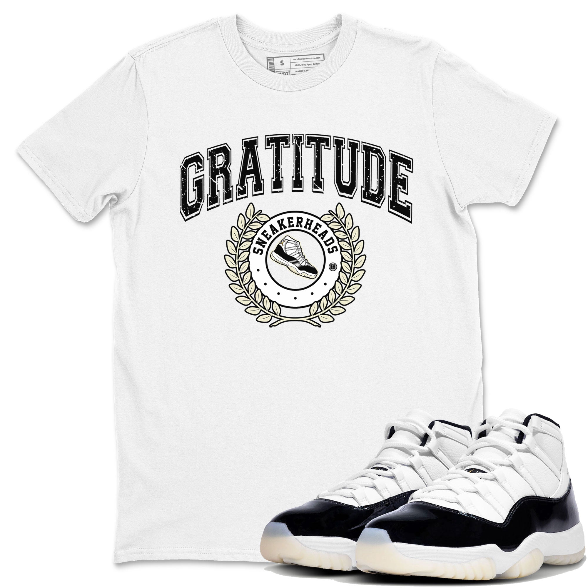Sneaker Letter Sneaker Tee - Air Jordan 11 Gratitude