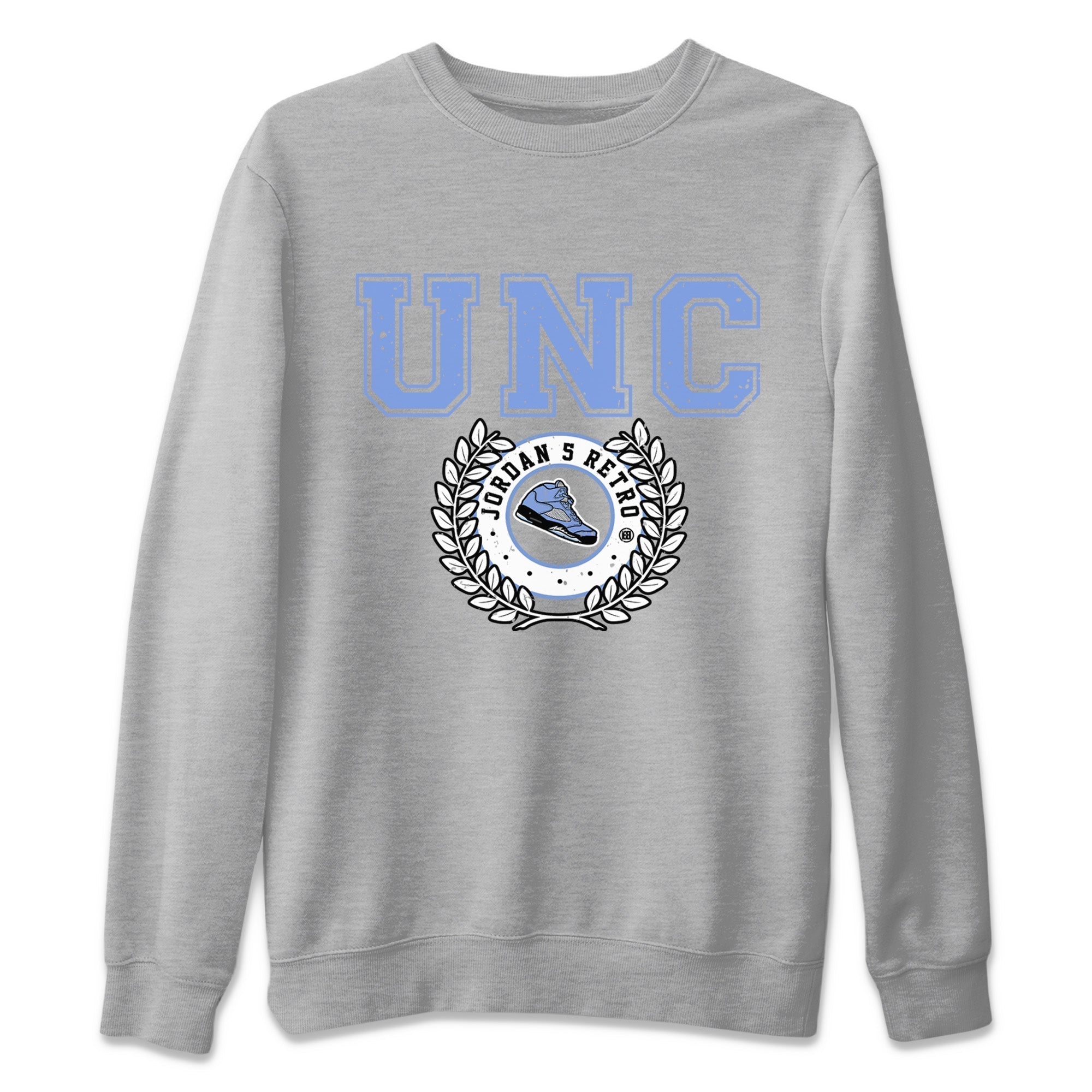 Sneaker Letter Unisex Tops - Air Jordan 5 UNC
