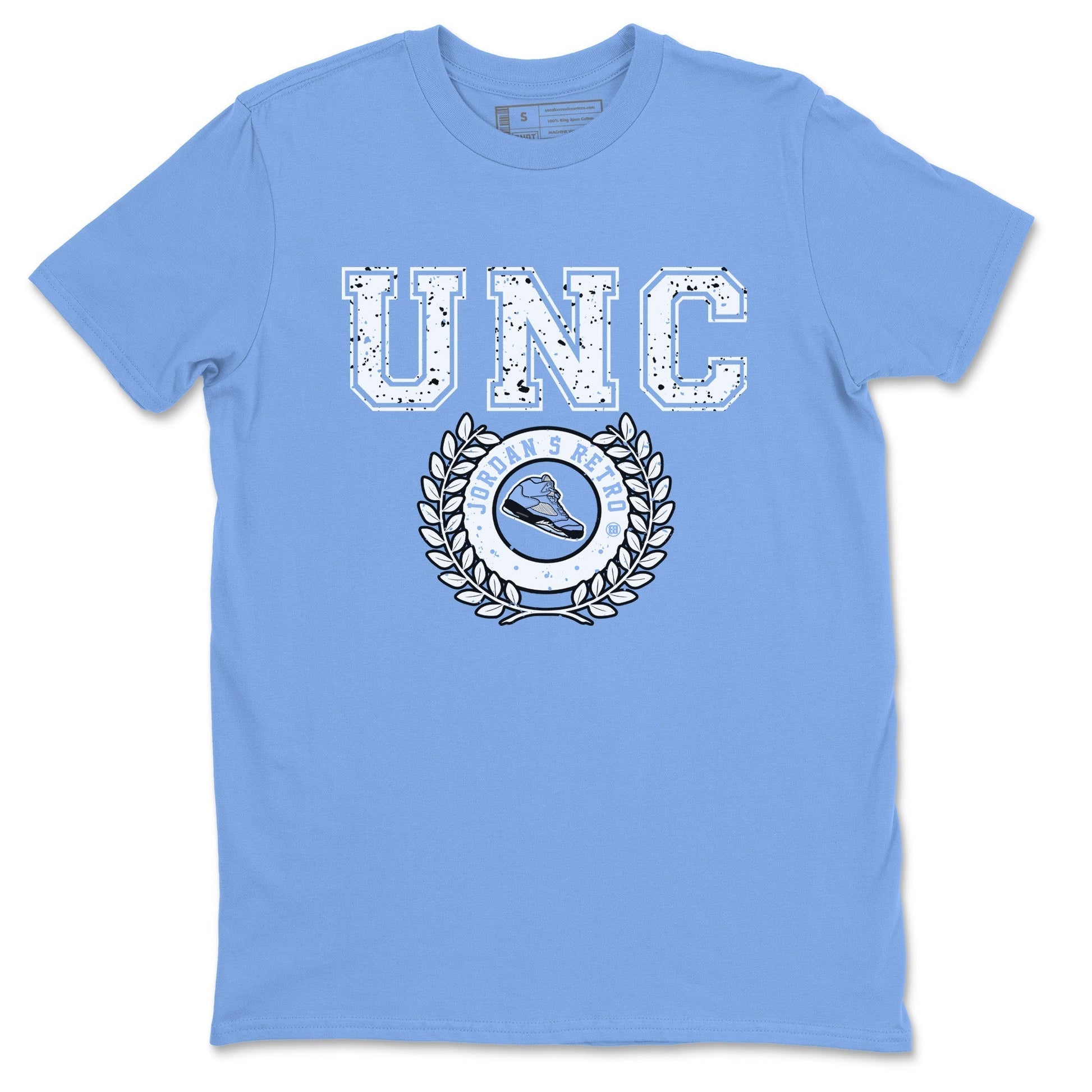 Sneaker Letter Unisex Tops - Air Jordan 5 UNC