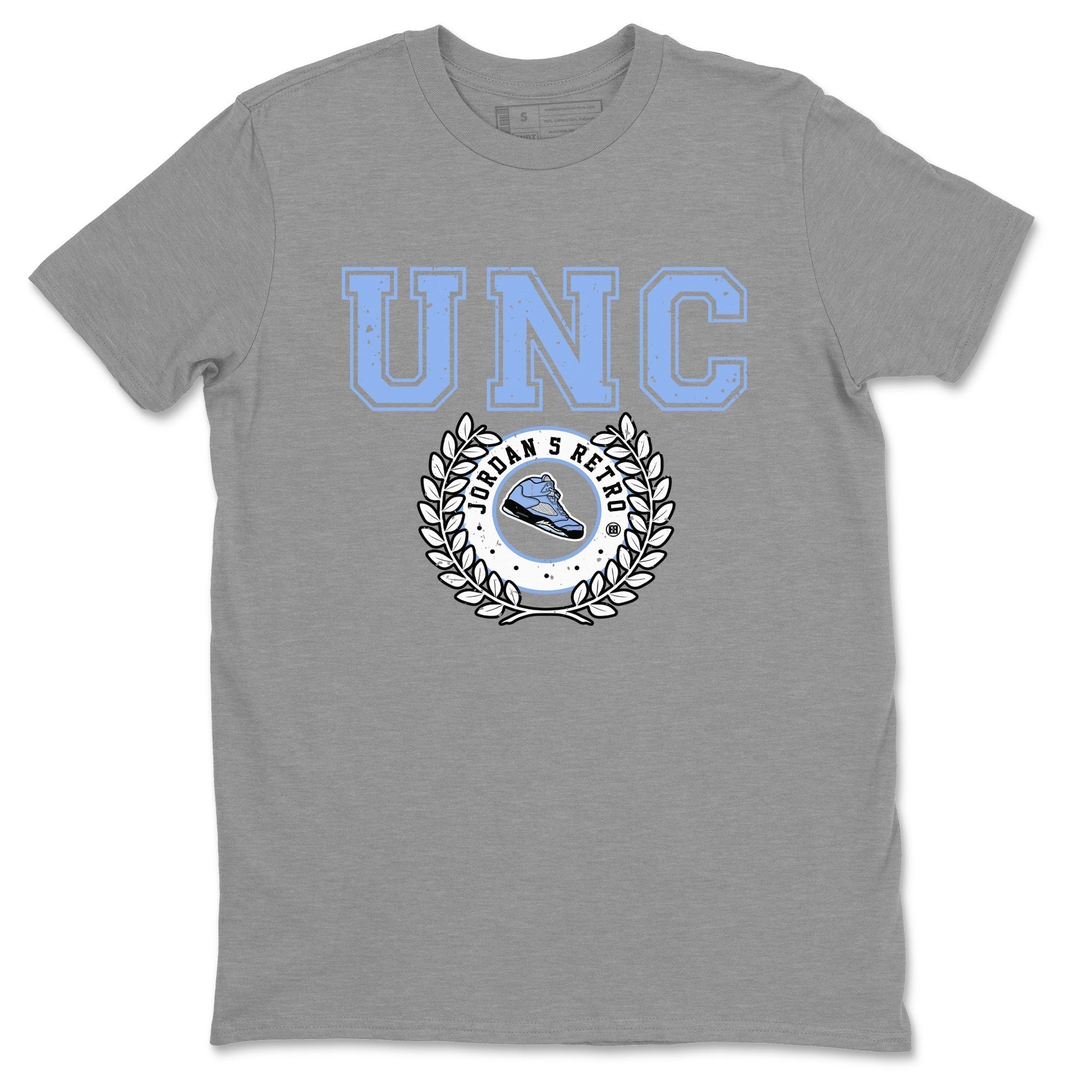 Sneaker Letter Unisex Tops - Air Jordan 5 UNC
