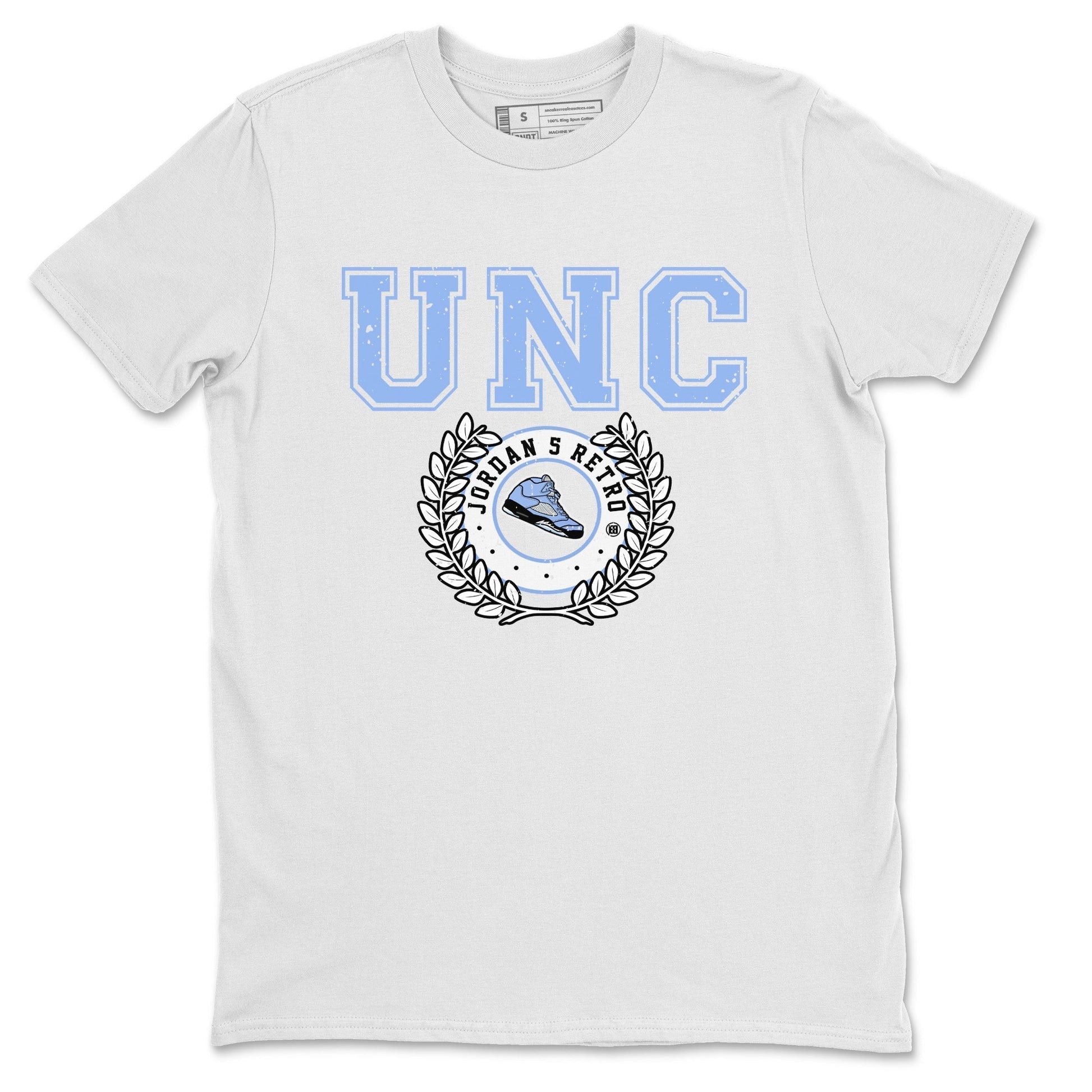 Sneaker Letter Unisex Tops - Air Jordan 5 UNC