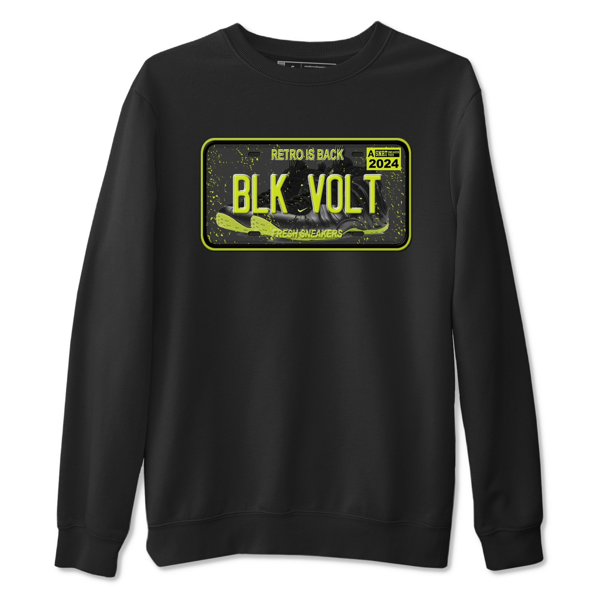 Sneaker Plate Sneaker Tees - Air Foamposite One Black Volt