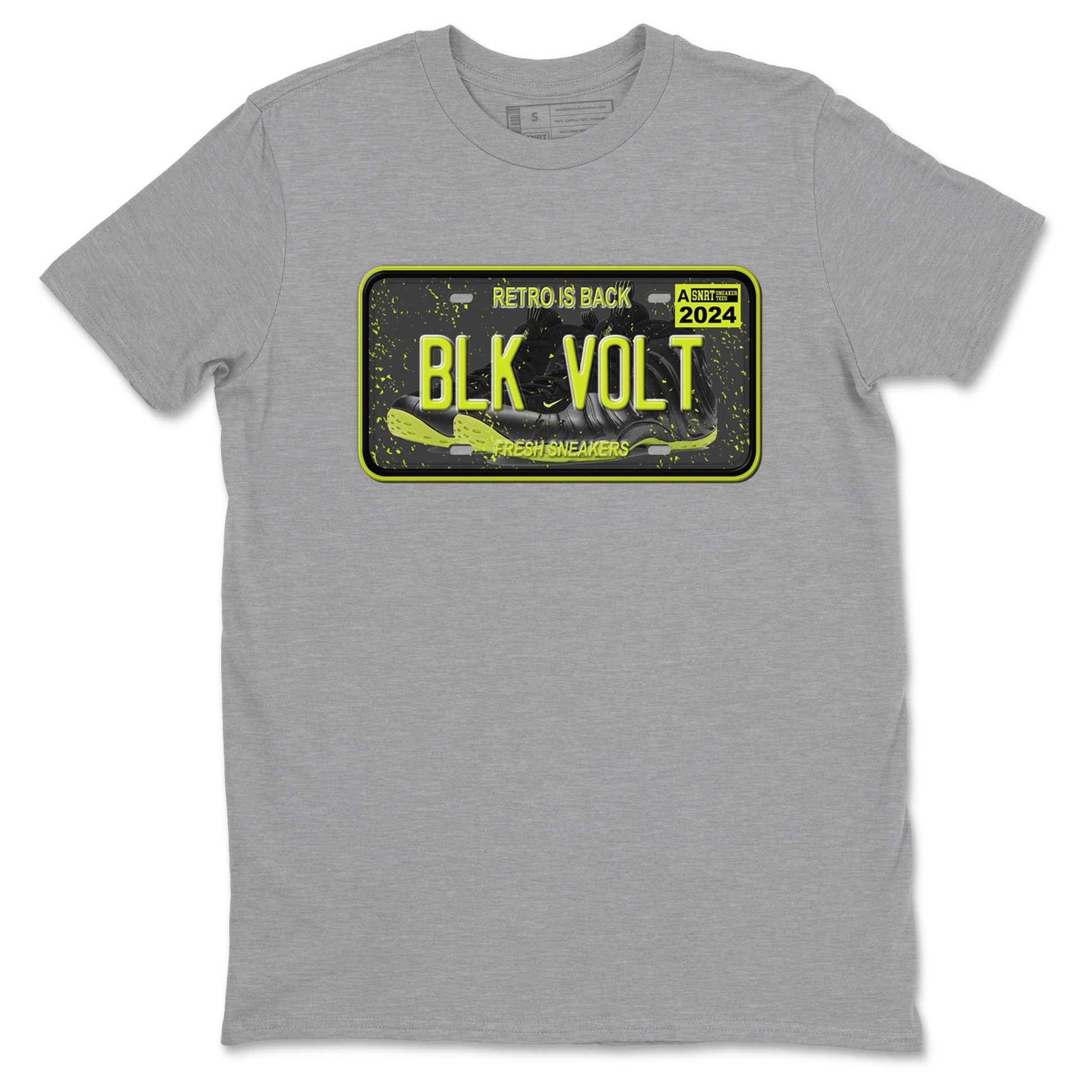Sneaker Plate Sneaker Tees - Air Foamposite One Black Volt