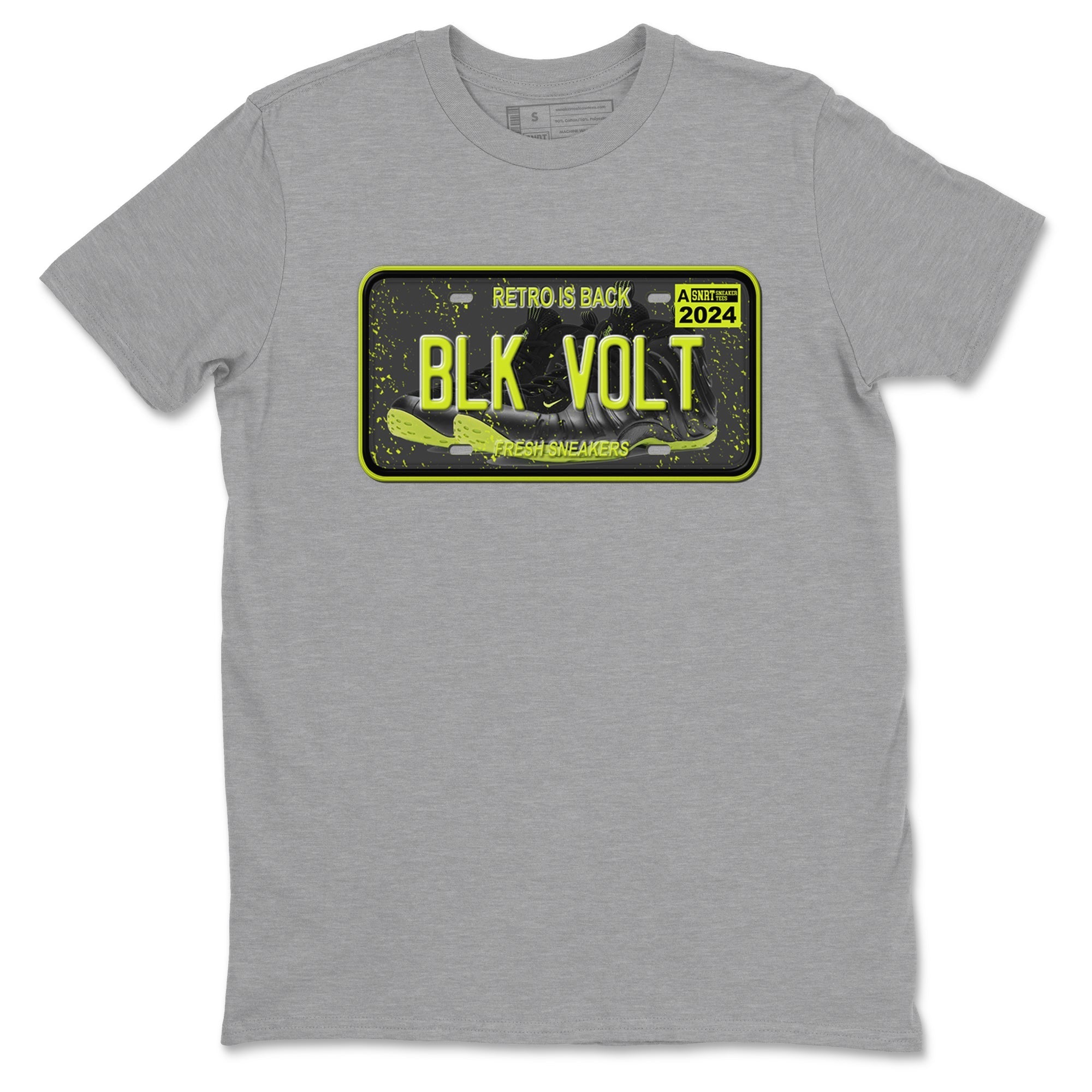 Sneaker Plate Sneaker Tees - Air Foamposite One Black Volt