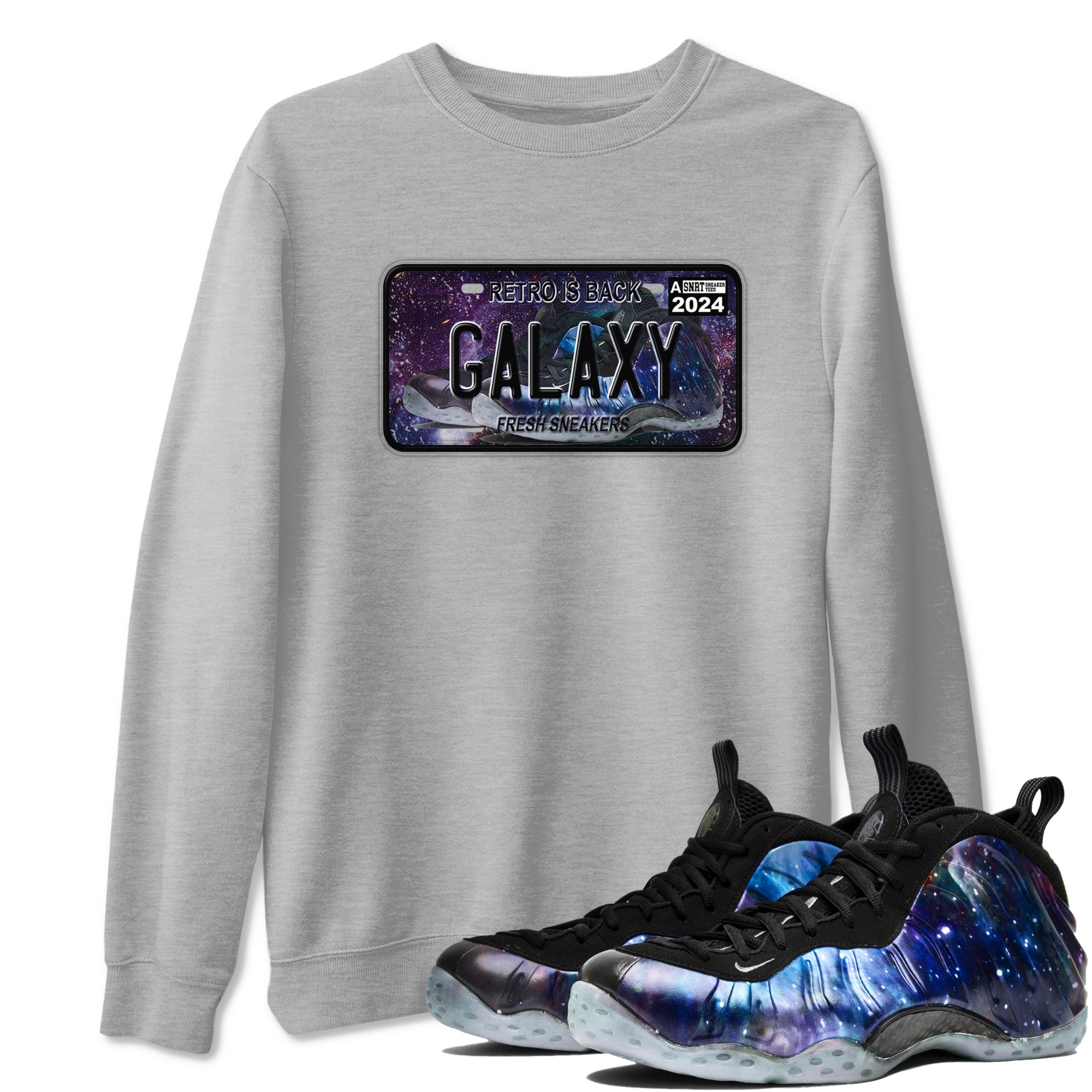 Sneaker Plate Sneaker Tees - Air Foamposite One Galaxy