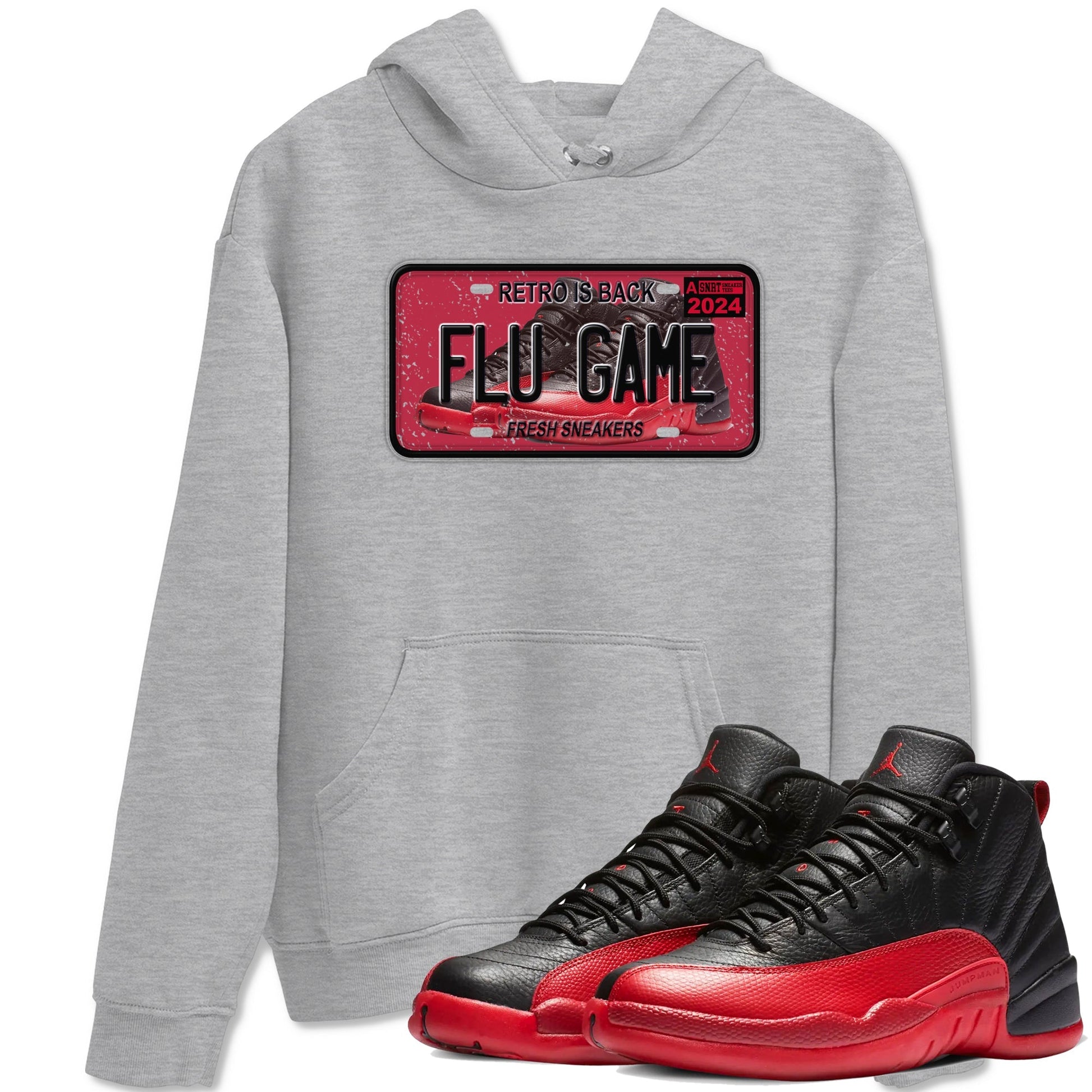 Sneaker Plate Sneaker Tees - Air Jordan 12 Flu Game