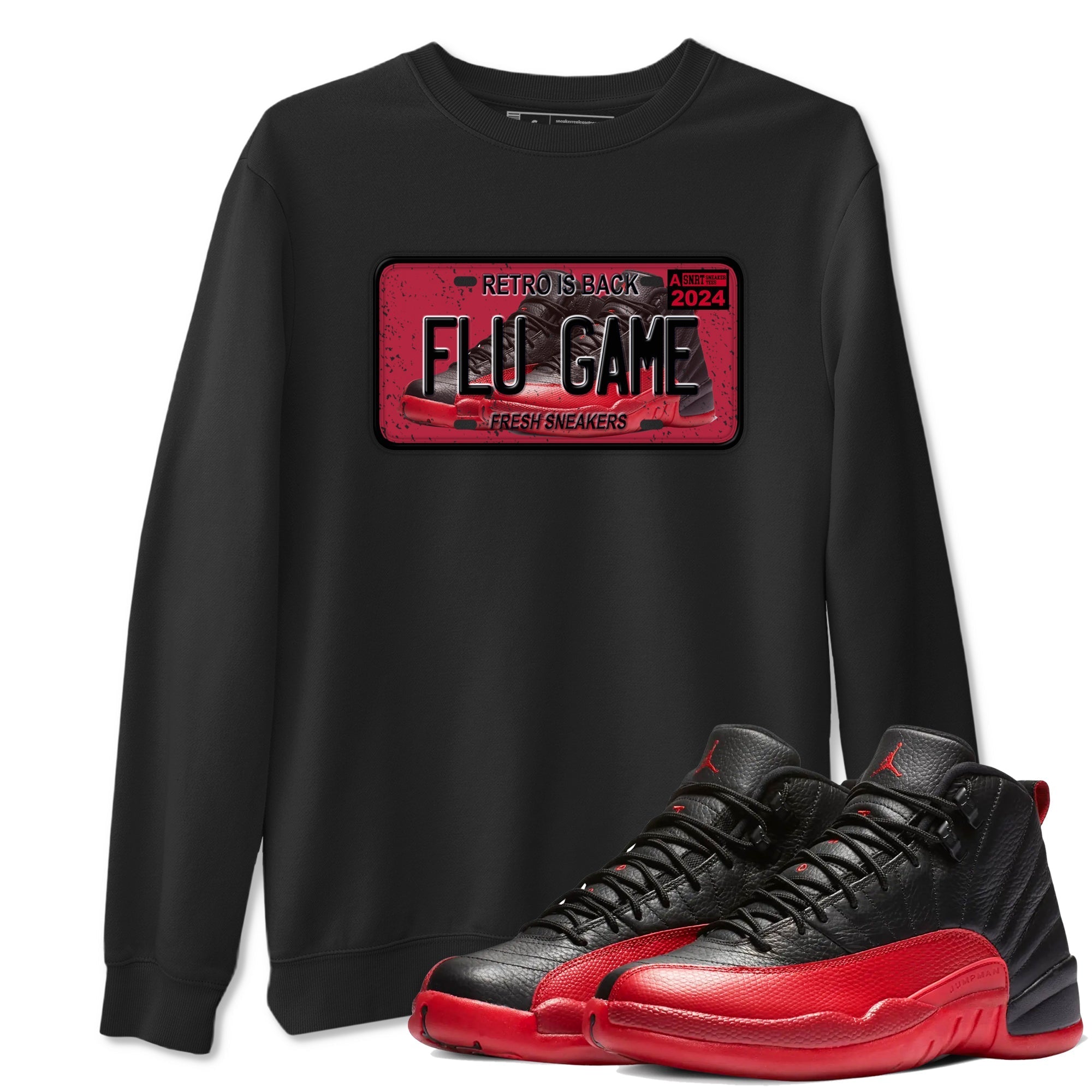 Sneaker Plate Sneaker Tees - Air Jordan 12 Flu Game