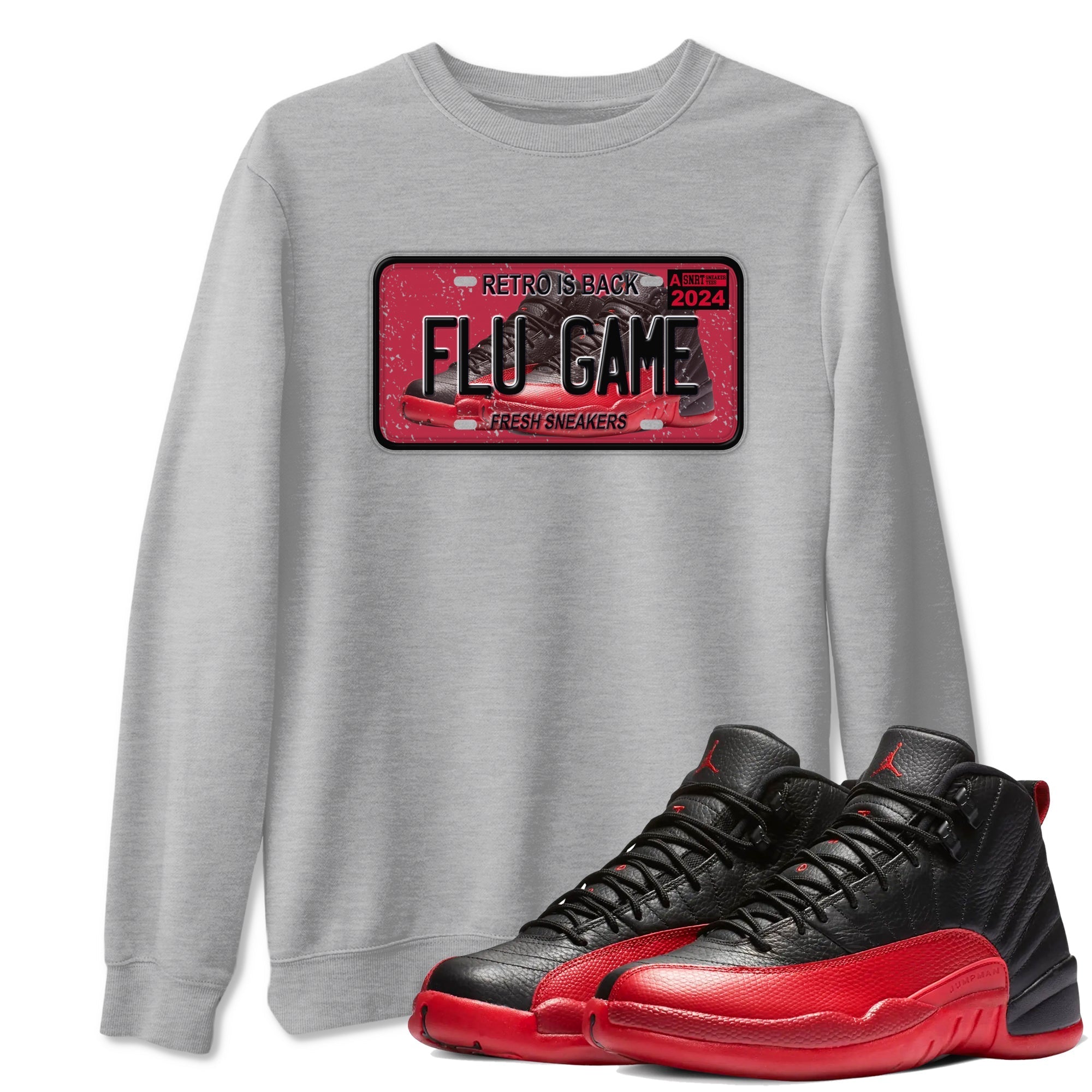 Sneaker Plate Sneaker Tees - Air Jordan 12 Flu Game