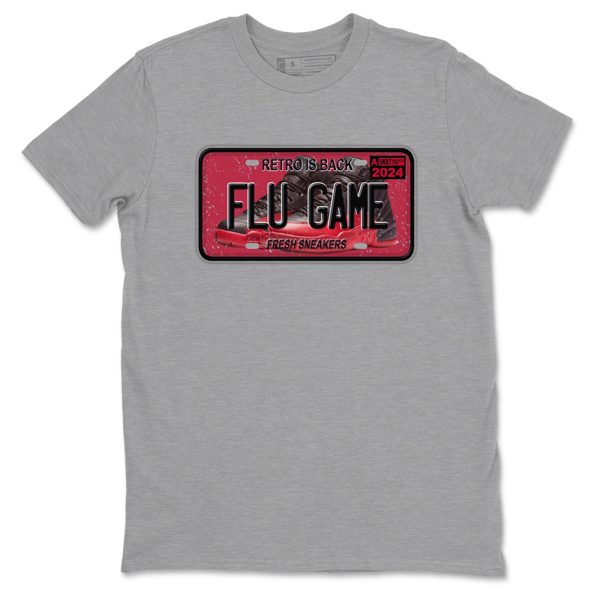 Sneaker Plate Sneaker Tees - Air Jordan 12 Flu Game