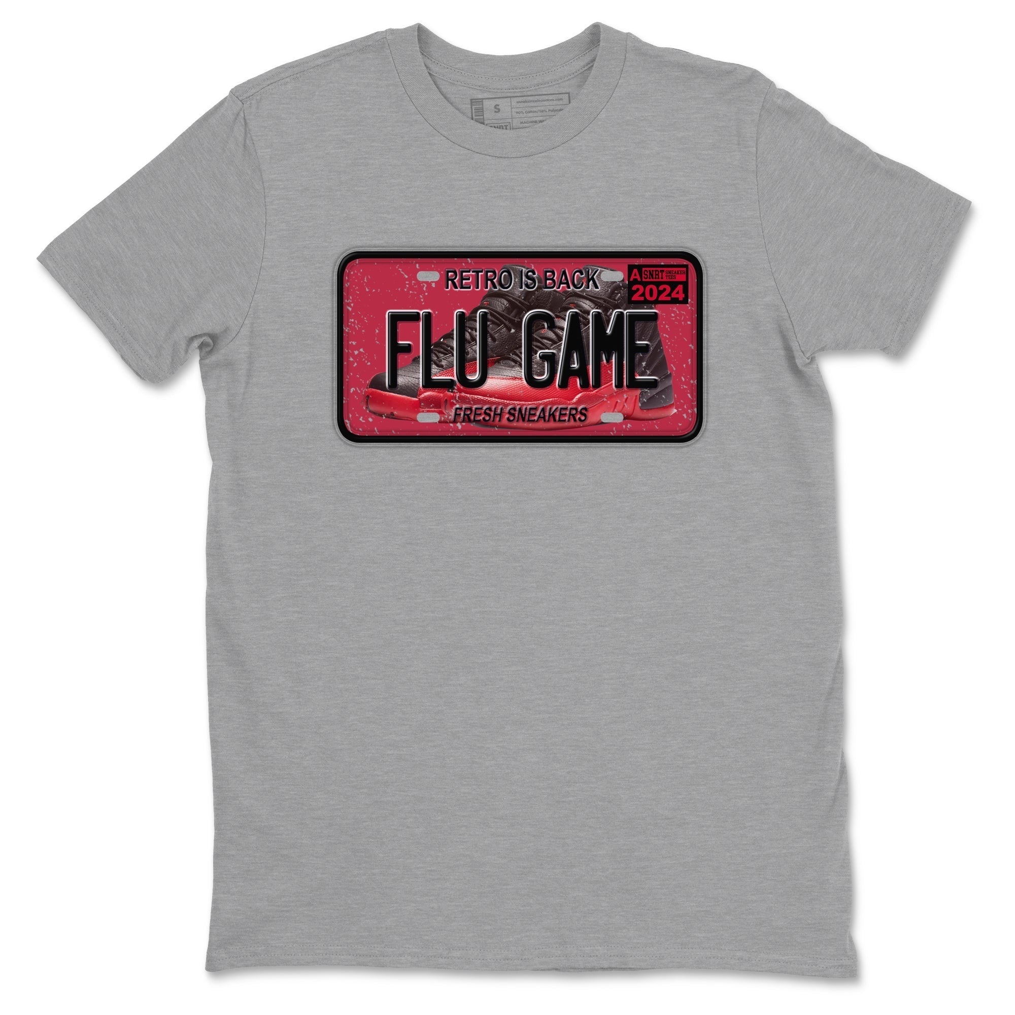Sneaker Plate Sneaker Tees - Air Jordan 12 Flu Game