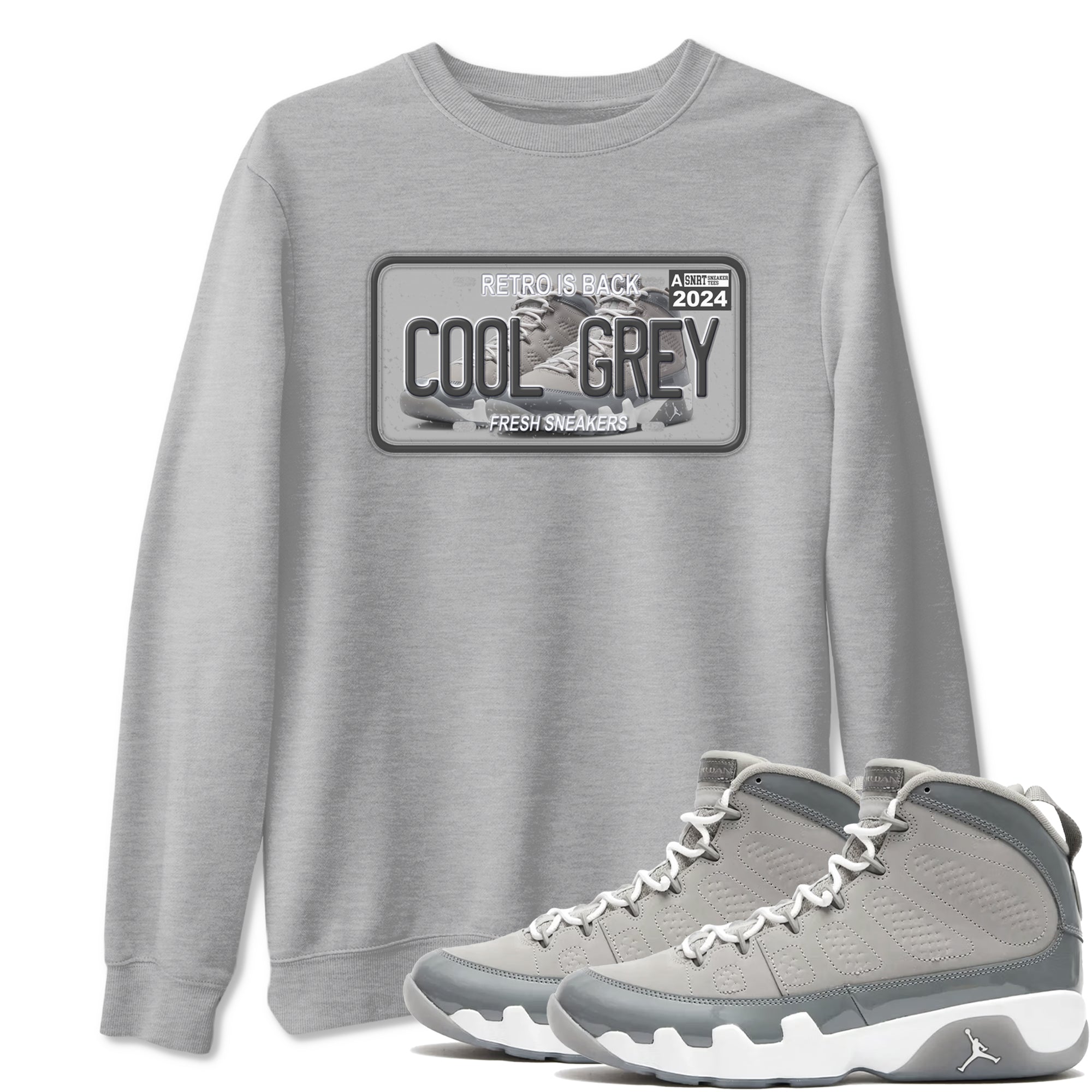 Sneaker Plate Sneaker Tees - Air Jordan 9 Cool Grey