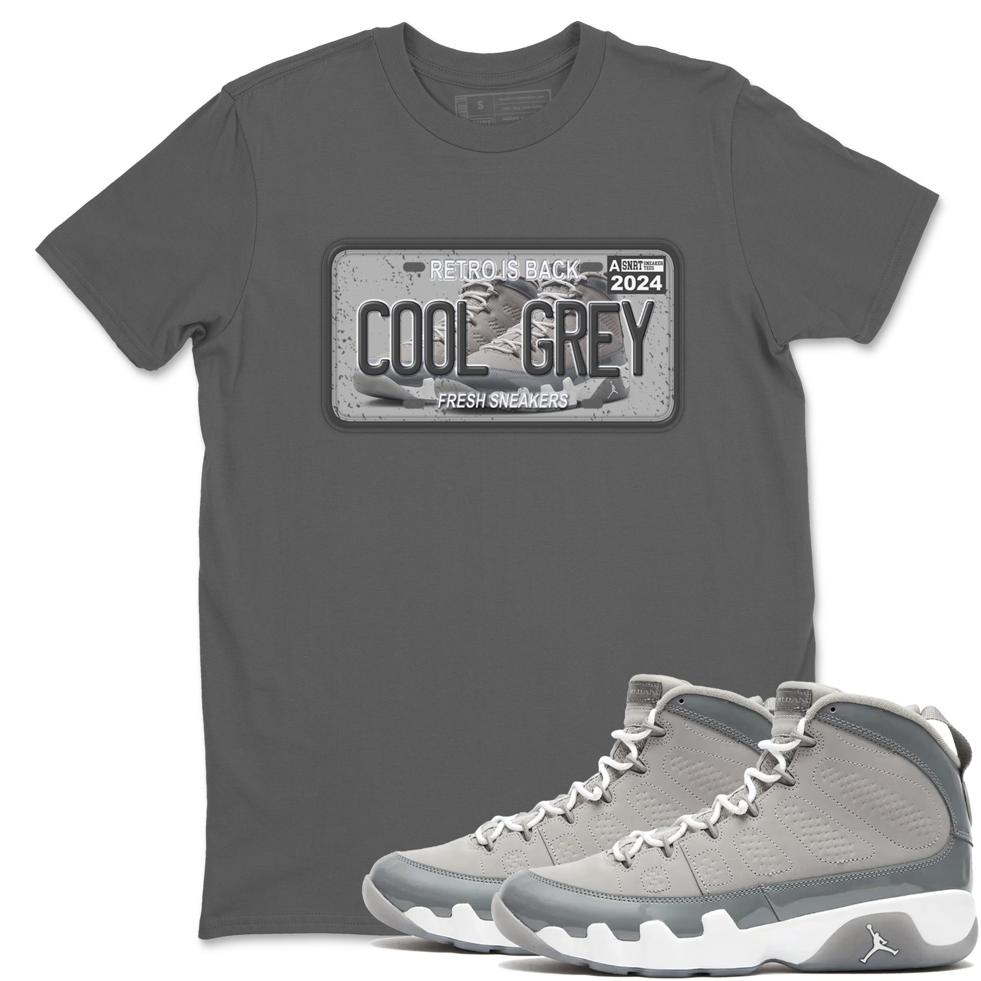 Sneaker Plate Sneaker Tees - Air Jordan 9 Cool Grey