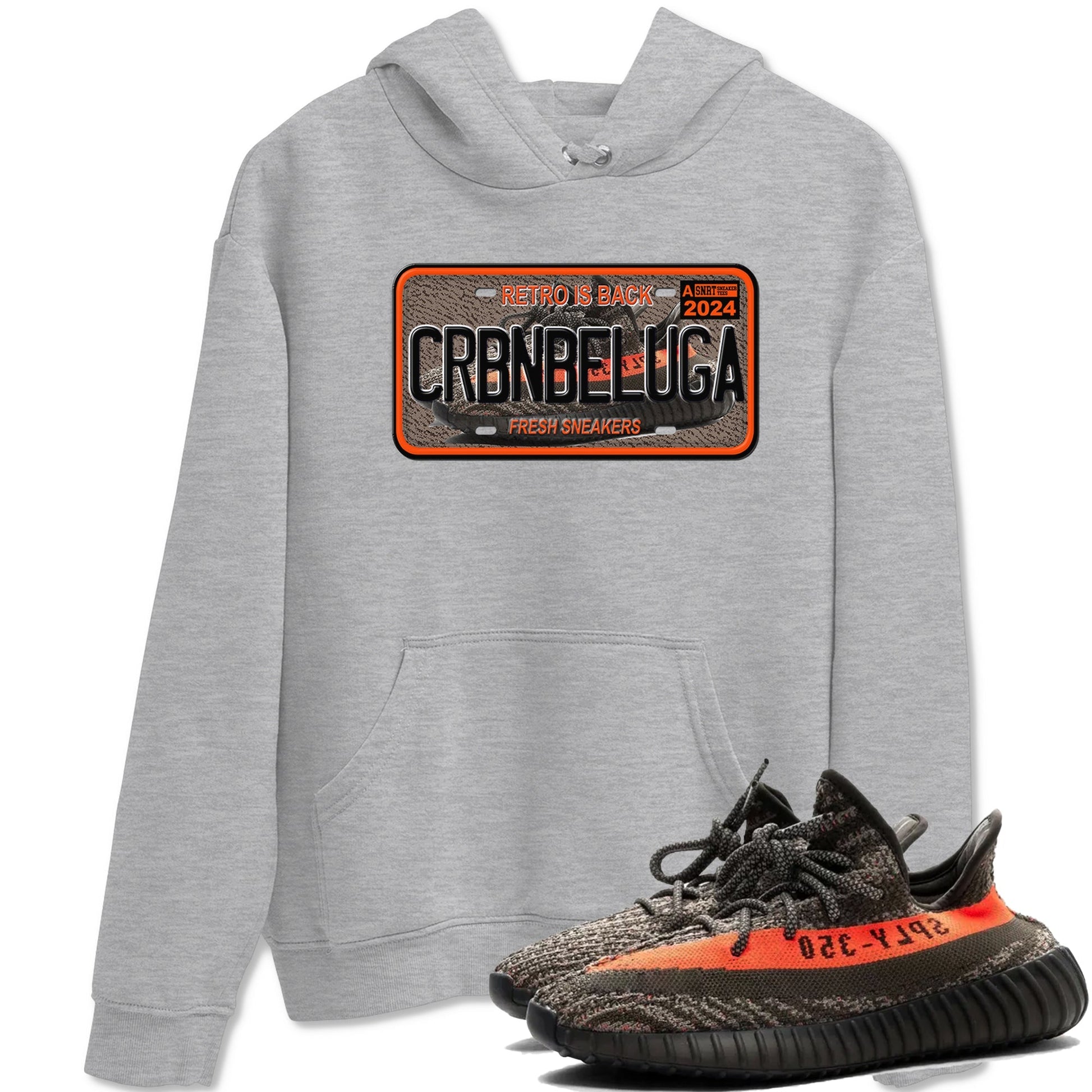 Sneaker Plate Sneaker Tees - Yeezy 350 Carbon Beluga